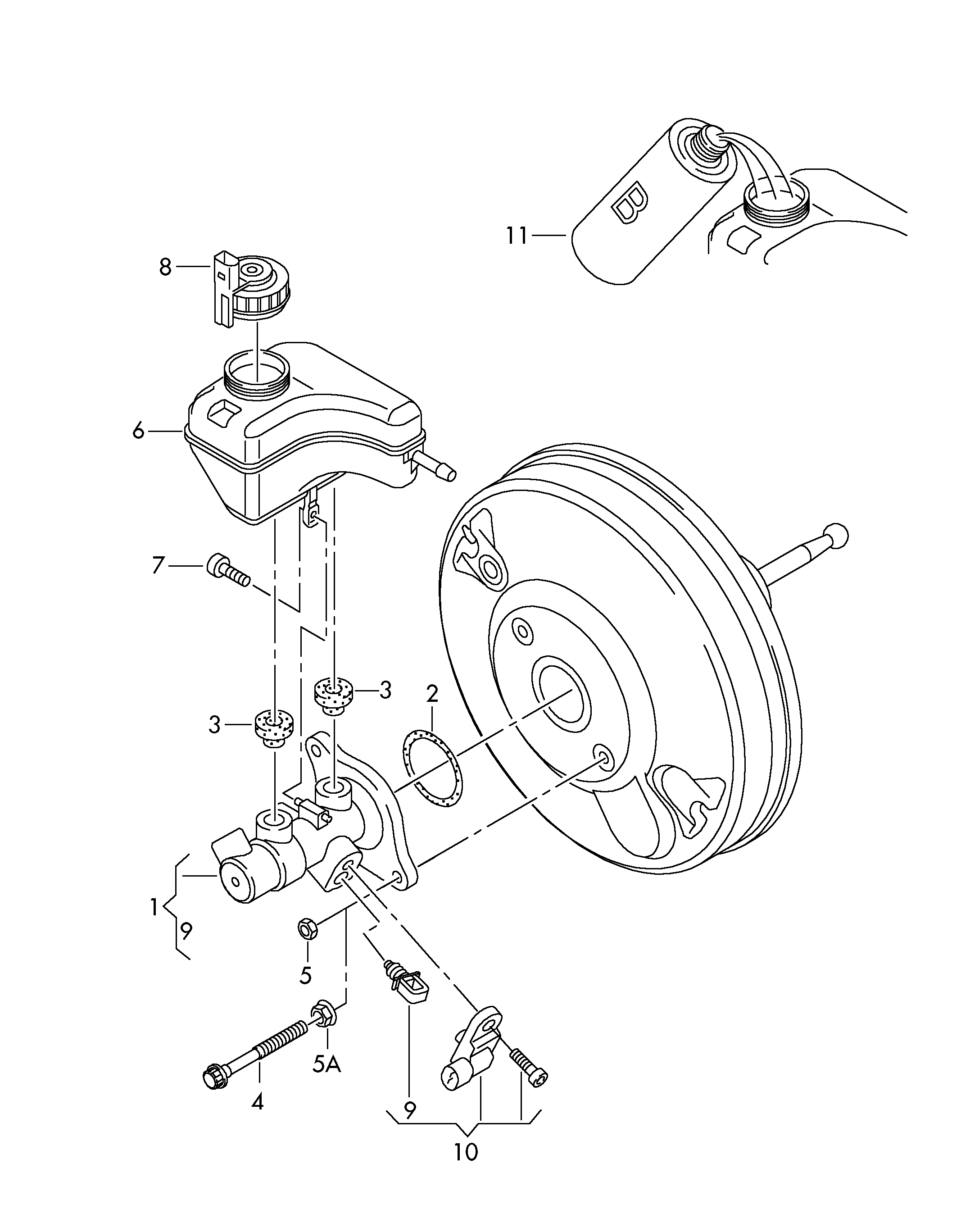 AUDI 1K1 611 349D - Lås, bromsvätskebehållare xdelar.se