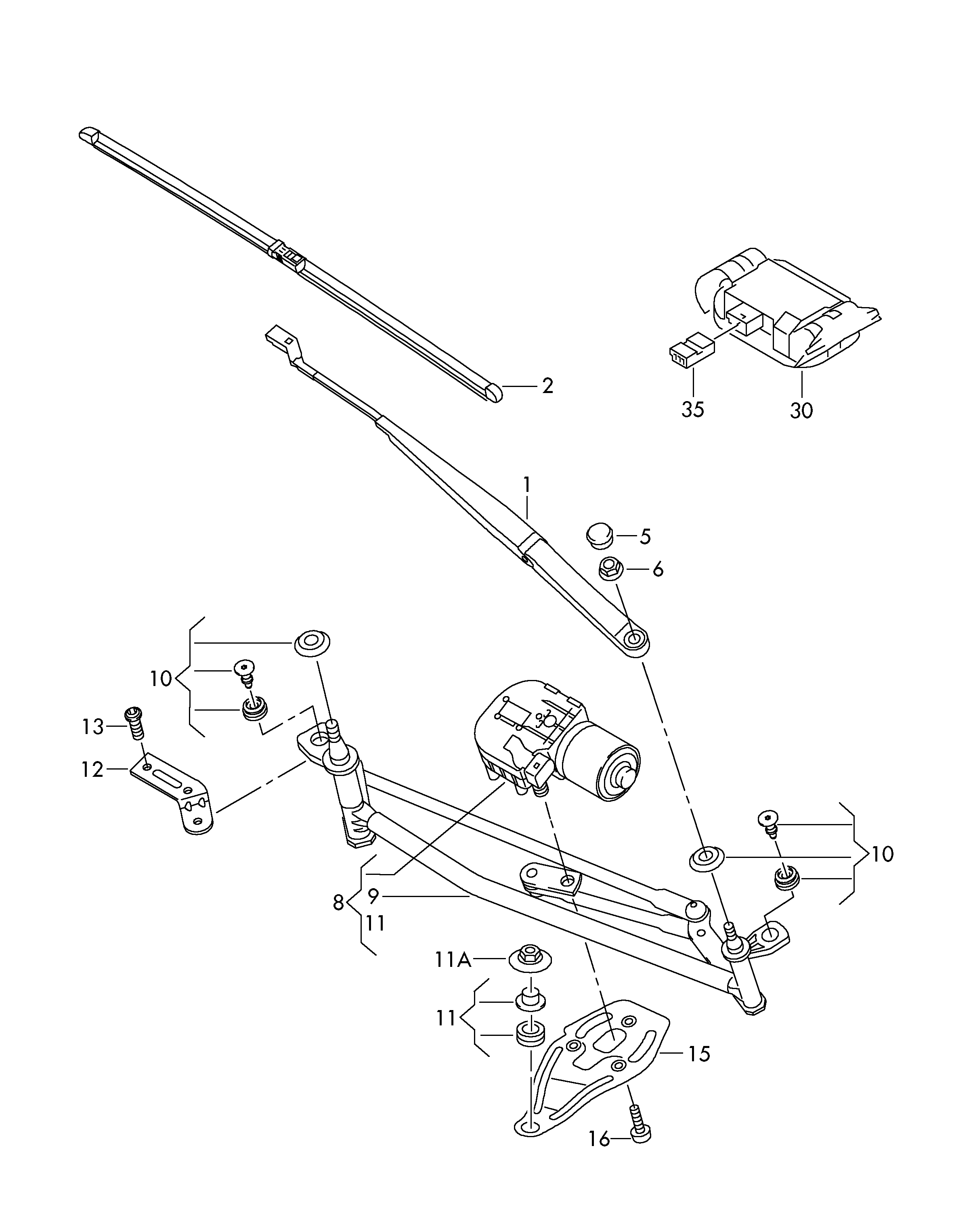 VAG 1K0 998 559 - Regnsensor xdelar.se