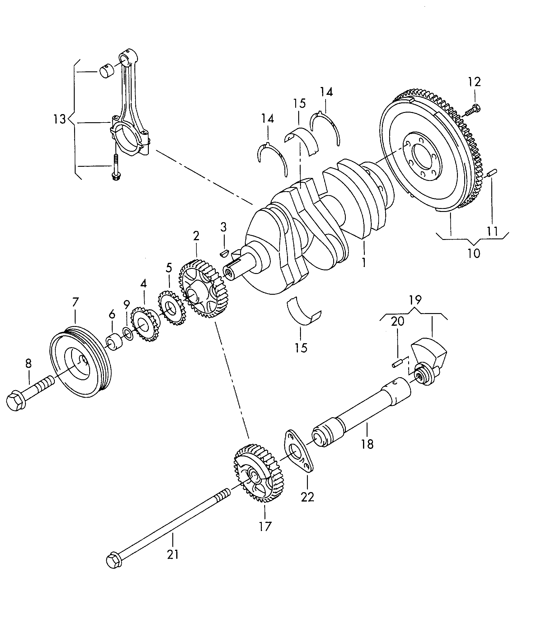 VW 03E 105 209 L - Transmissionskedjesats xdelar.se