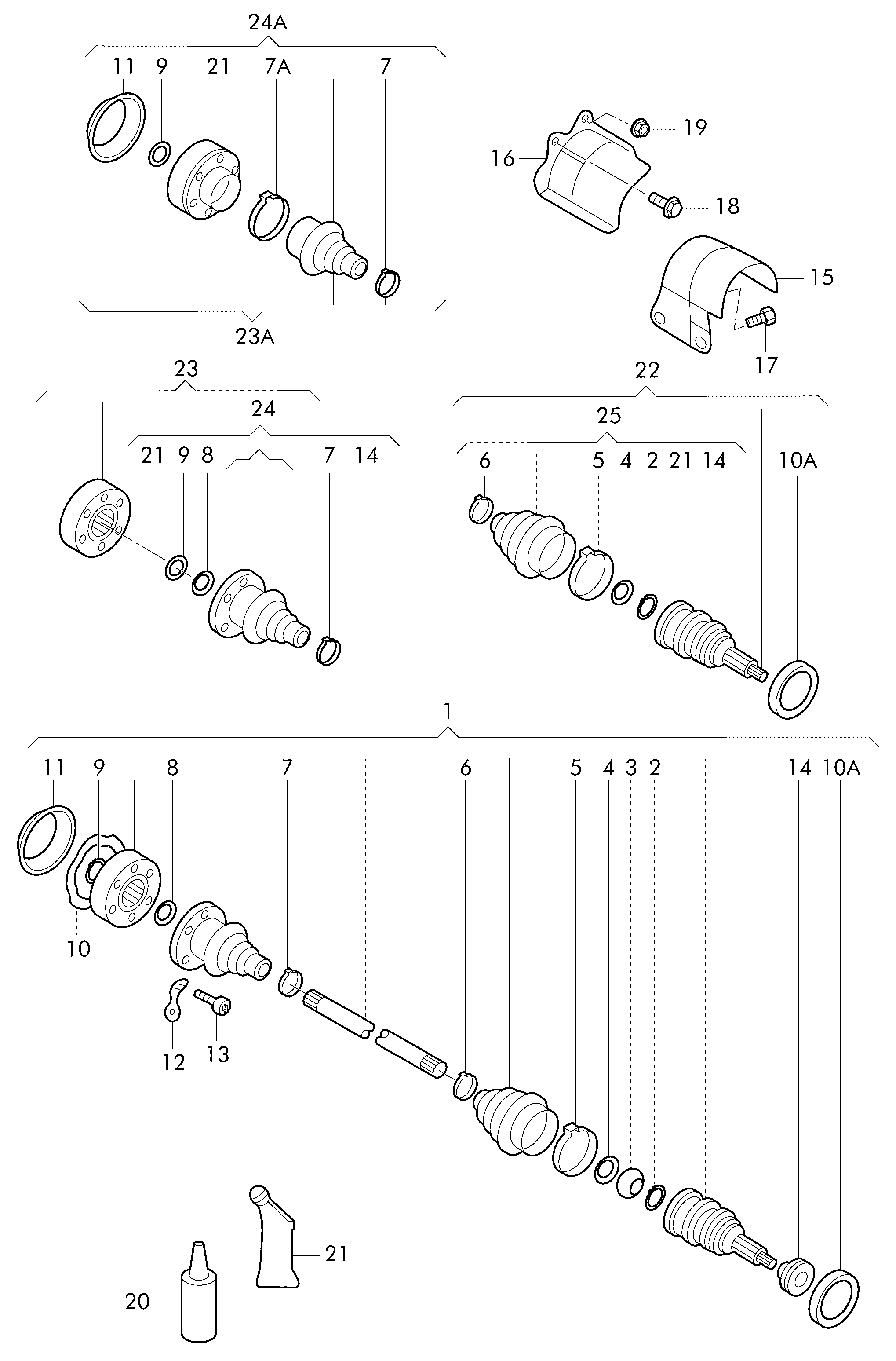 VAG 6Q0498203D - Bälgsats, styrsystem xdelar.se