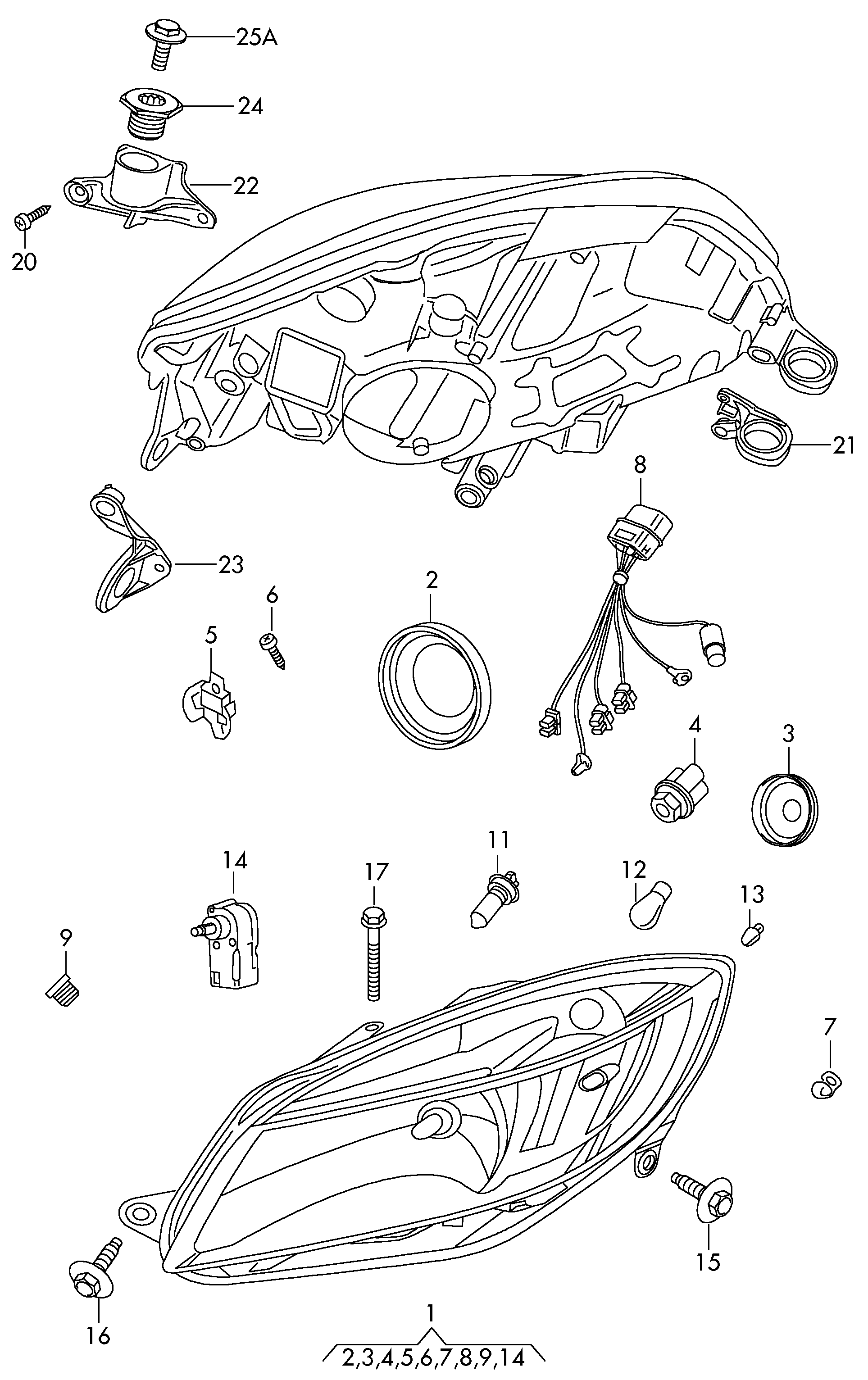 VAG 1K8941141 - Huvudstrålkastare xdelar.se