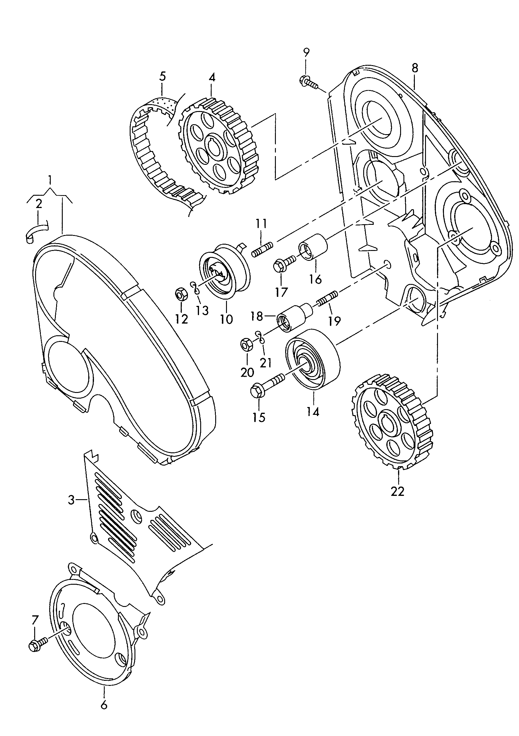 VAG N  10169303 - Spännrulle, tandrem xdelar.se