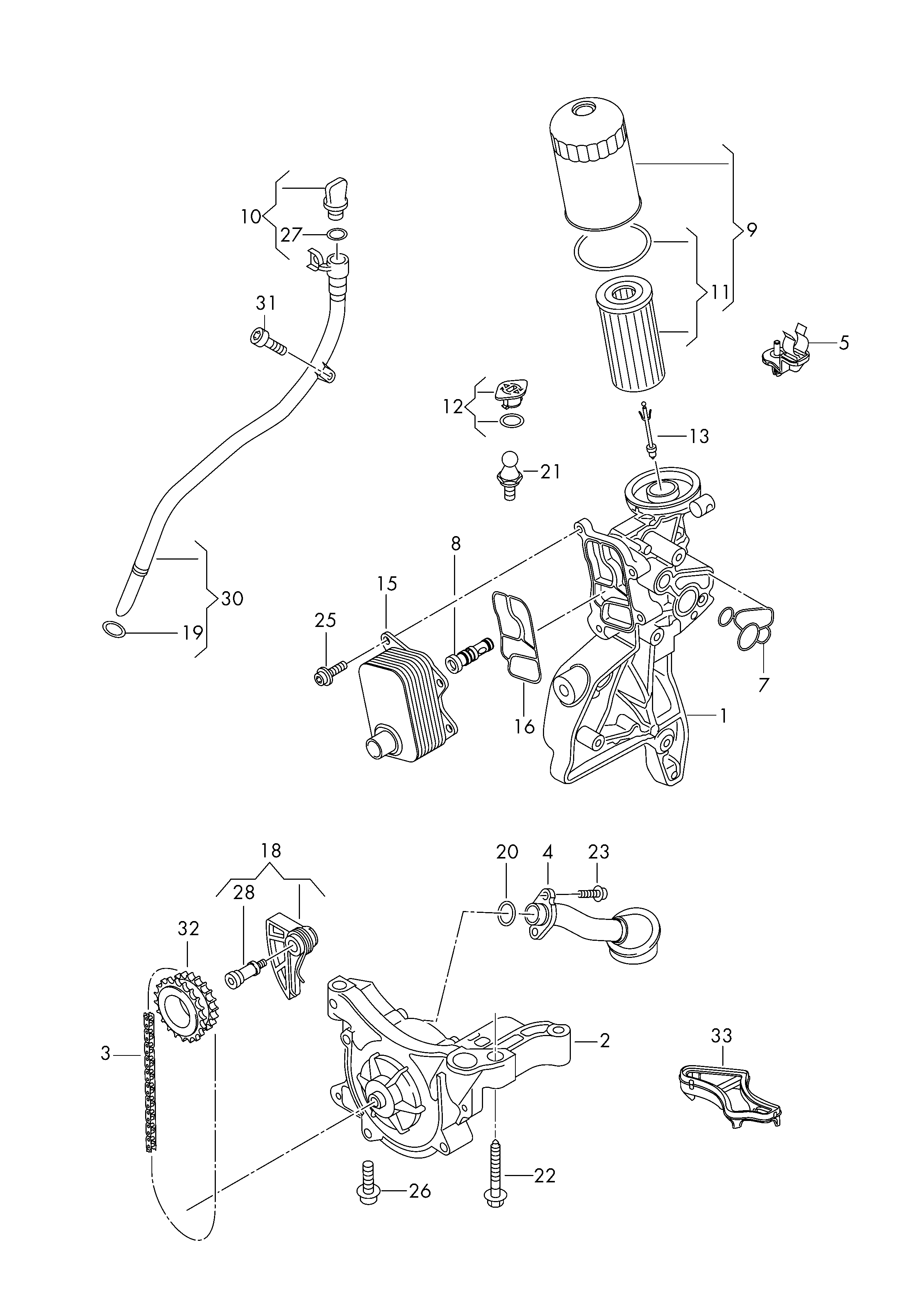 VAG 06H115175C - Sil, oljepump, sugrör xdelar.se