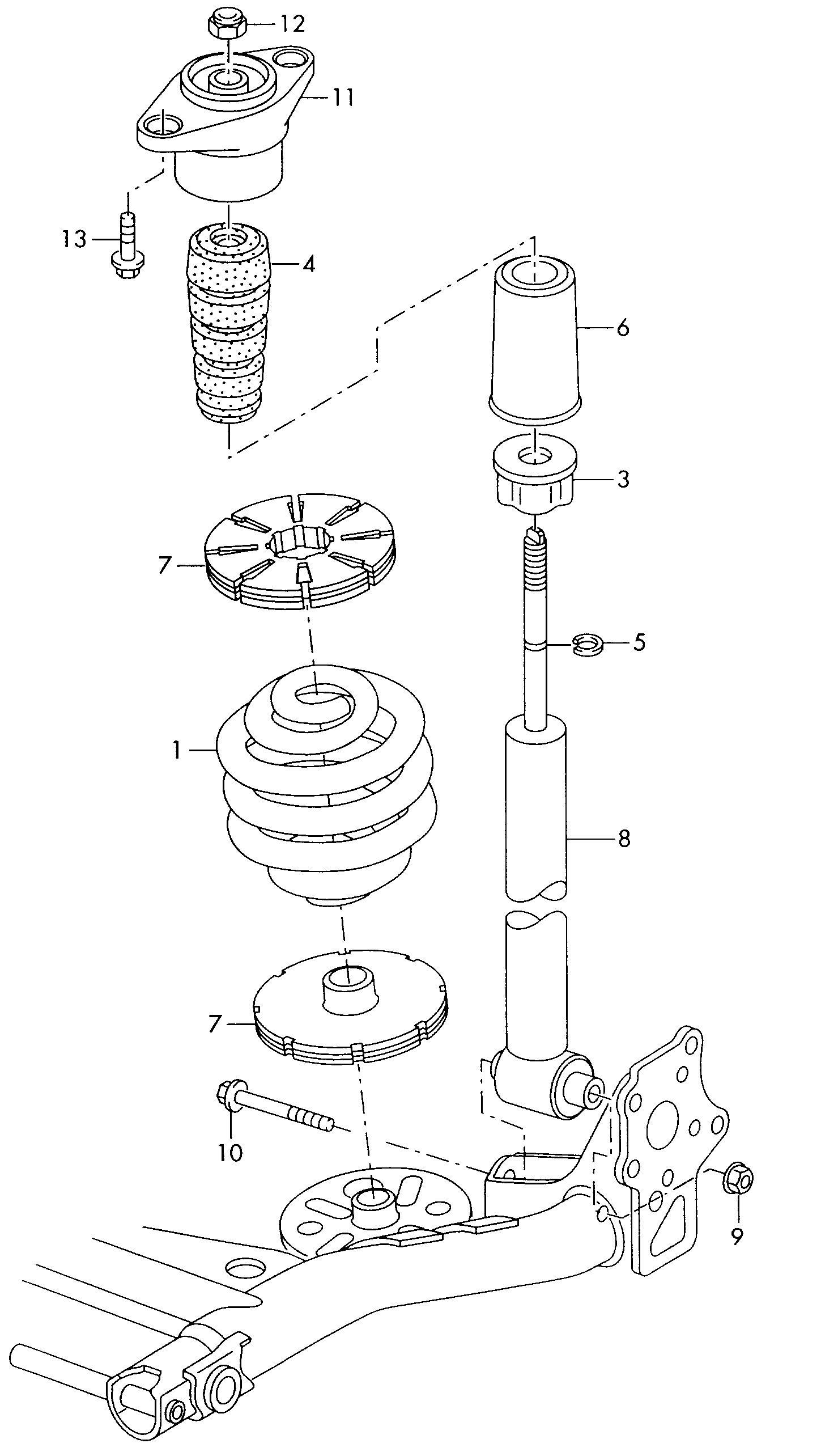 VW 893 512 137 - Skyddskåpa / bälg, stötdämpare xdelar.se