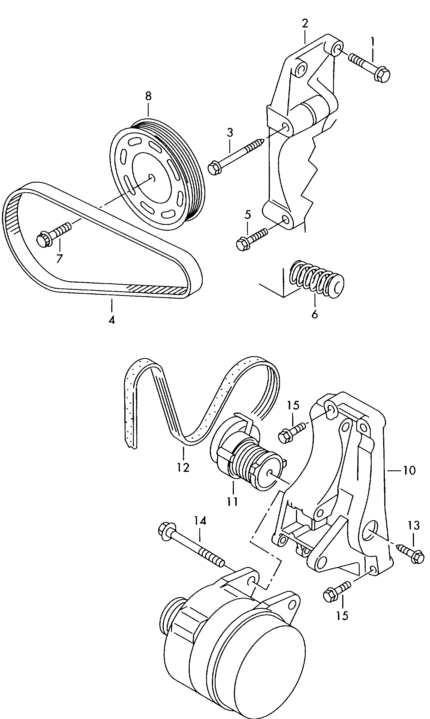 Skoda 1K0 260 849 B - Flerspårsrem xdelar.se