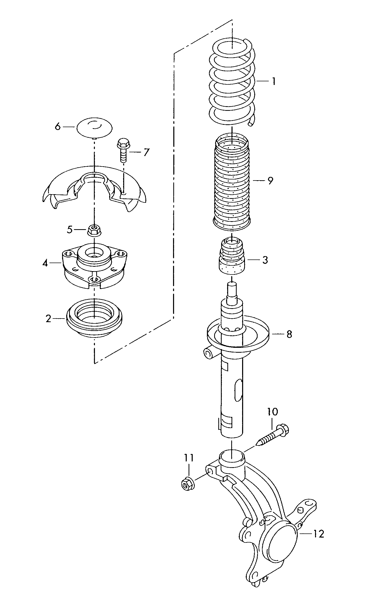 VW 6Q0411105S - Spiralfjäder xdelar.se