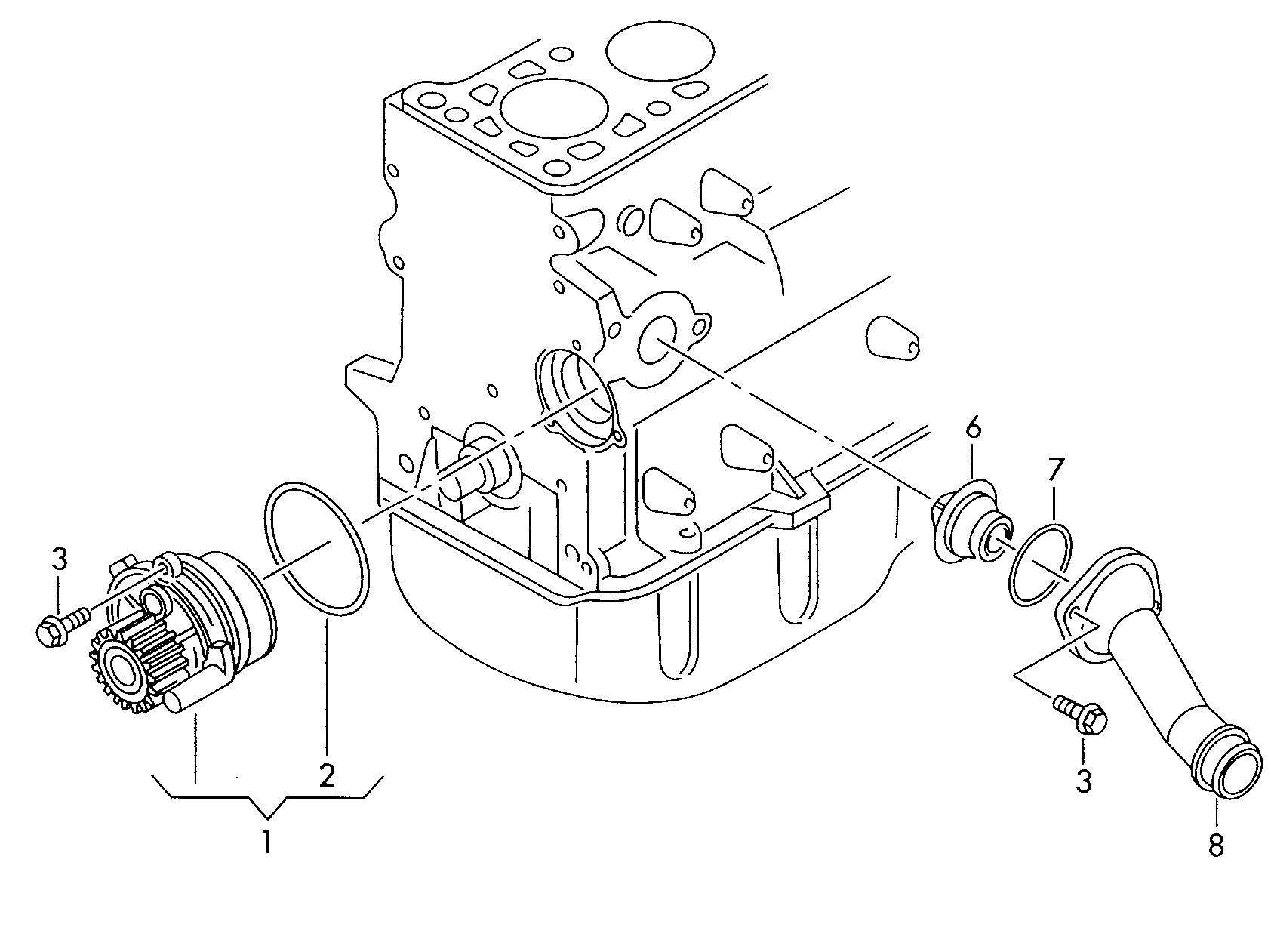 AUDI 06B 121 011 LX - Vattenpump xdelar.se