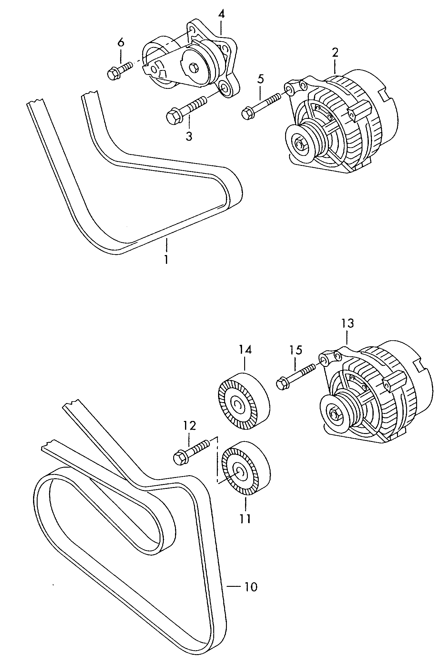 VW 03C145299C - Remsträckare, flerspårsrem xdelar.se