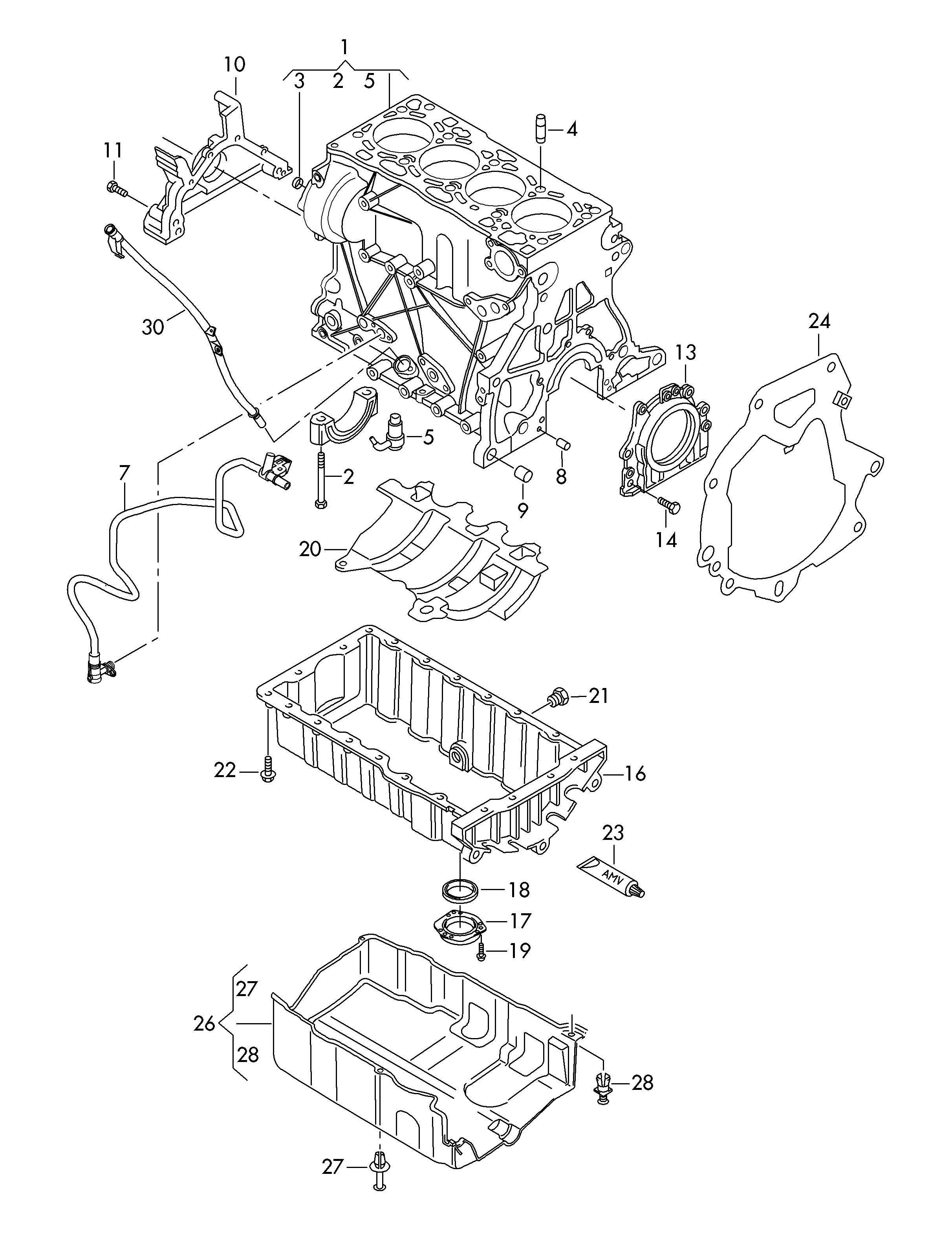 VAG 038103157C - Oljemunstycke, kolvkylning xdelar.se