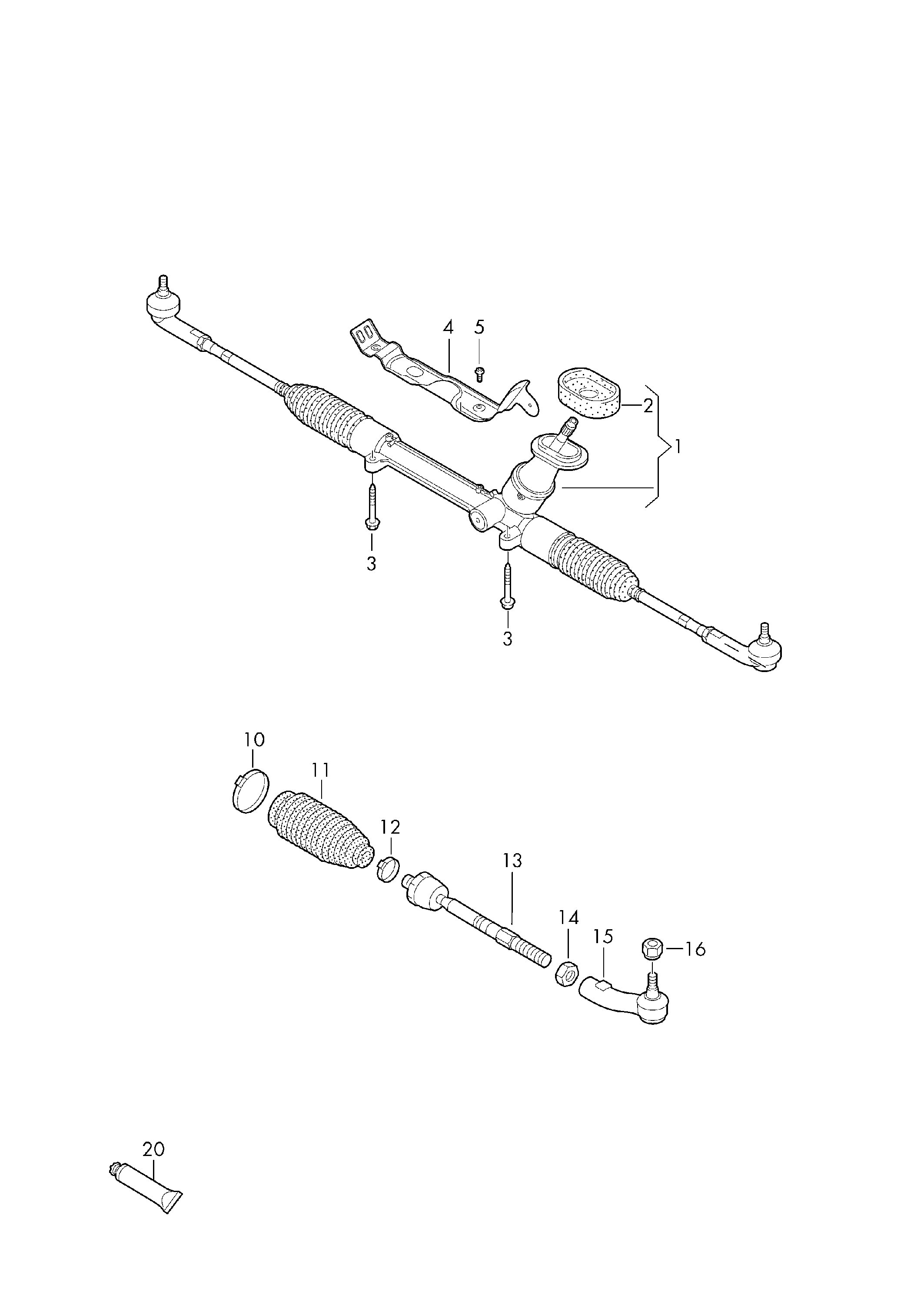 Skoda 6C0 423 810 C - Parallelstag, styrning xdelar.se