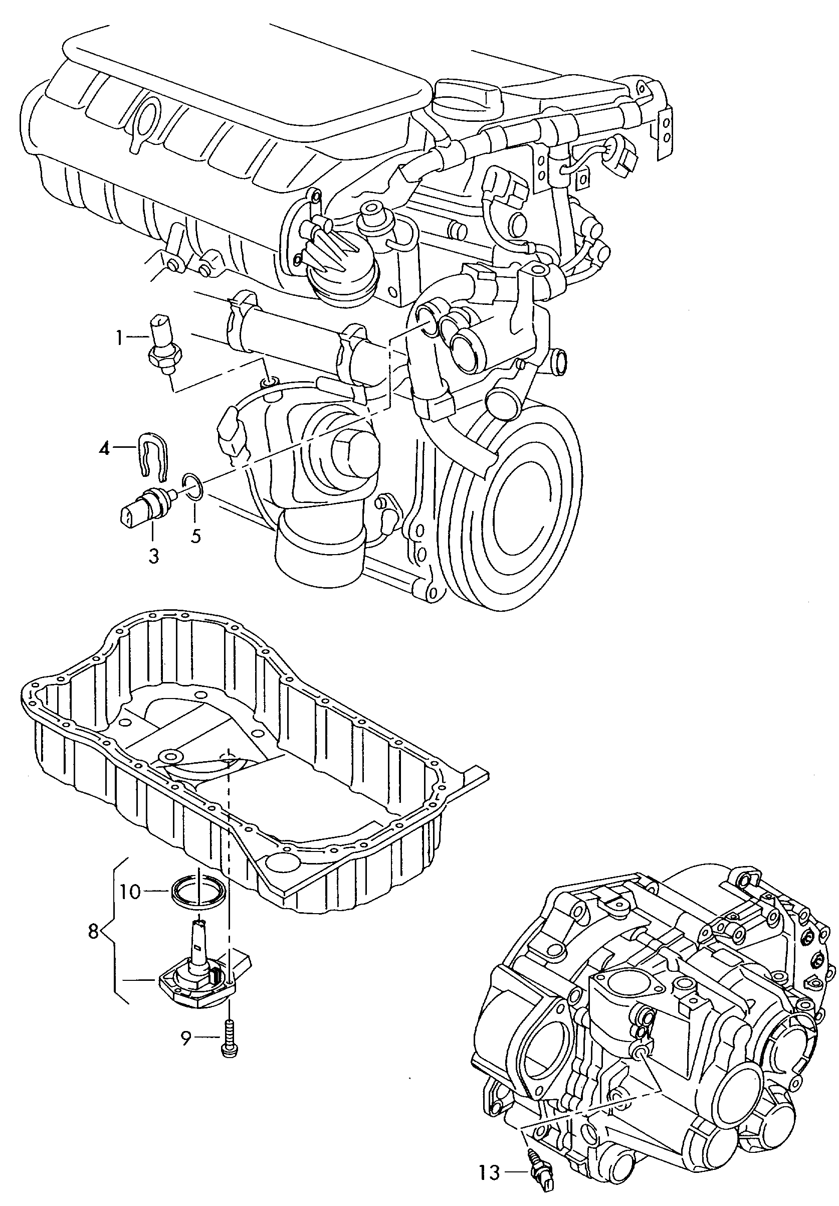 VAG 038919081P - Sensor, oljetryck xdelar.se