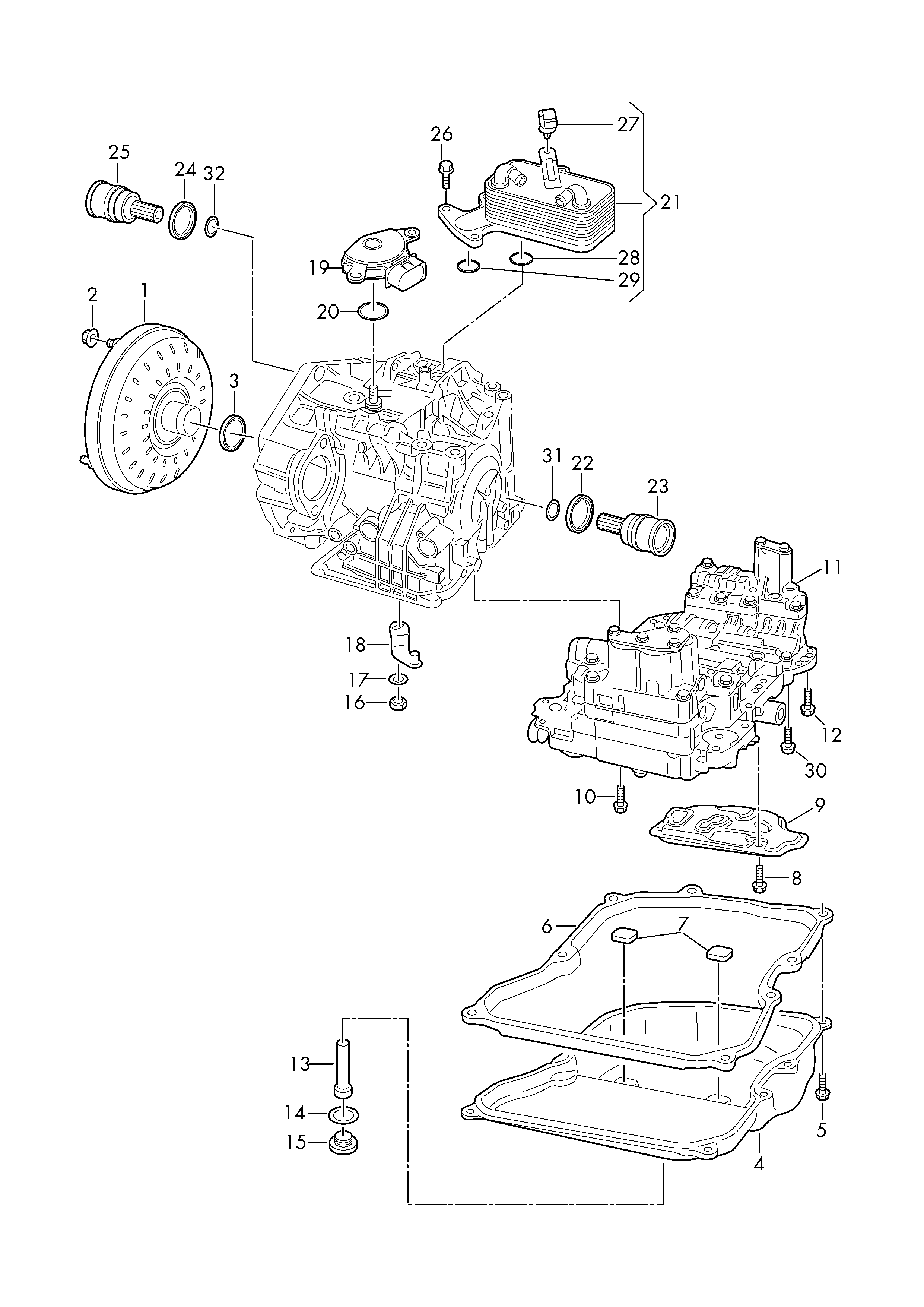 VAG 09G 325 429 D - Hydraulikfilter, automatväxel xdelar.se