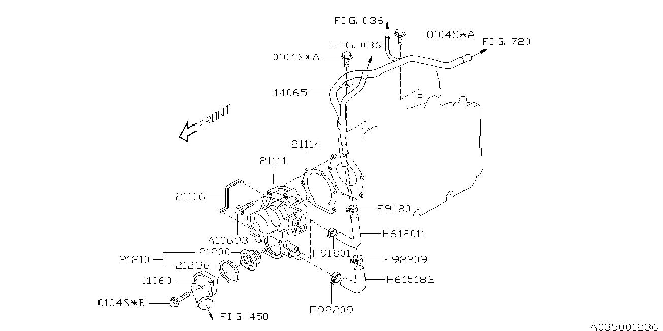 Subaru 21111-AA450 - Vattenpump xdelar.se