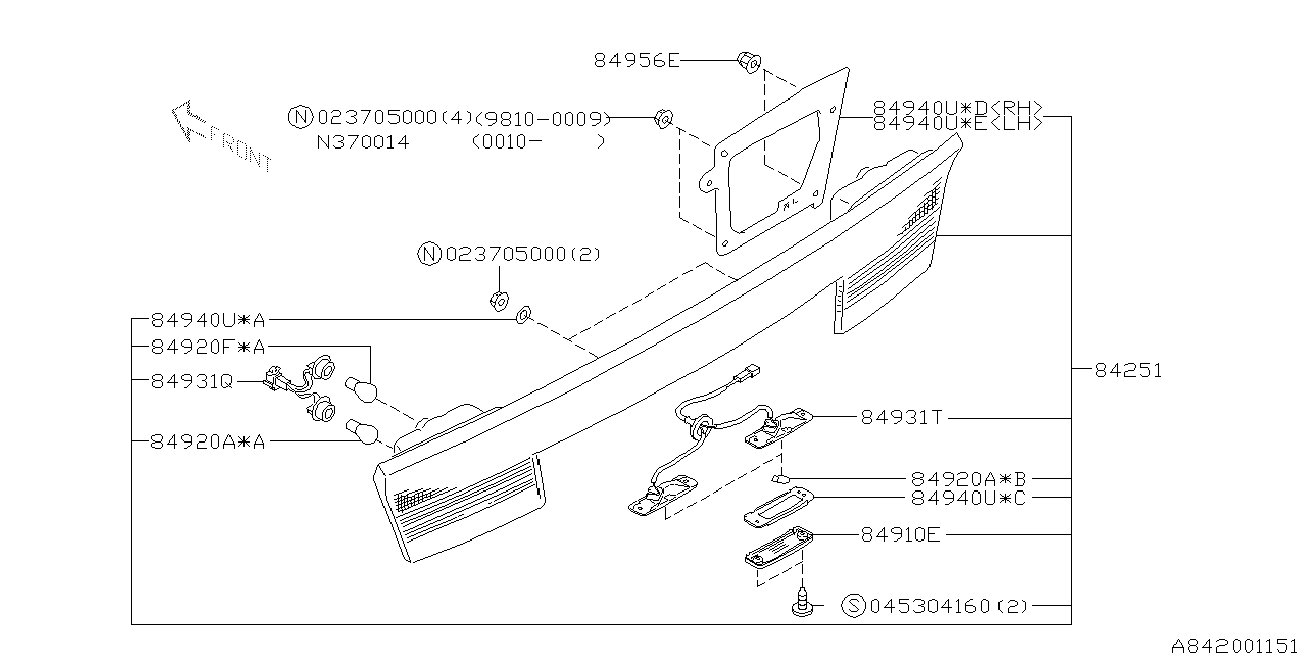 Subaru 68410-2420 - Glödlampa, instrumentbelysning xdelar.se