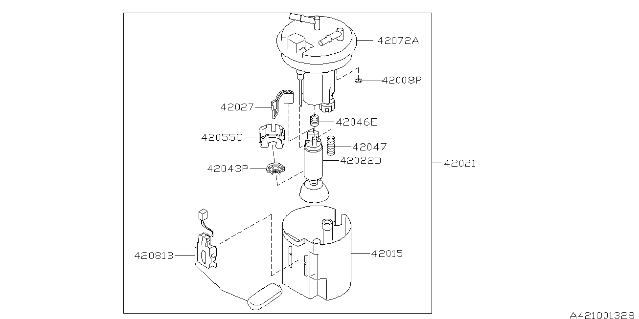 Subaru 42022-AJ100 - Bränslepump xdelar.se