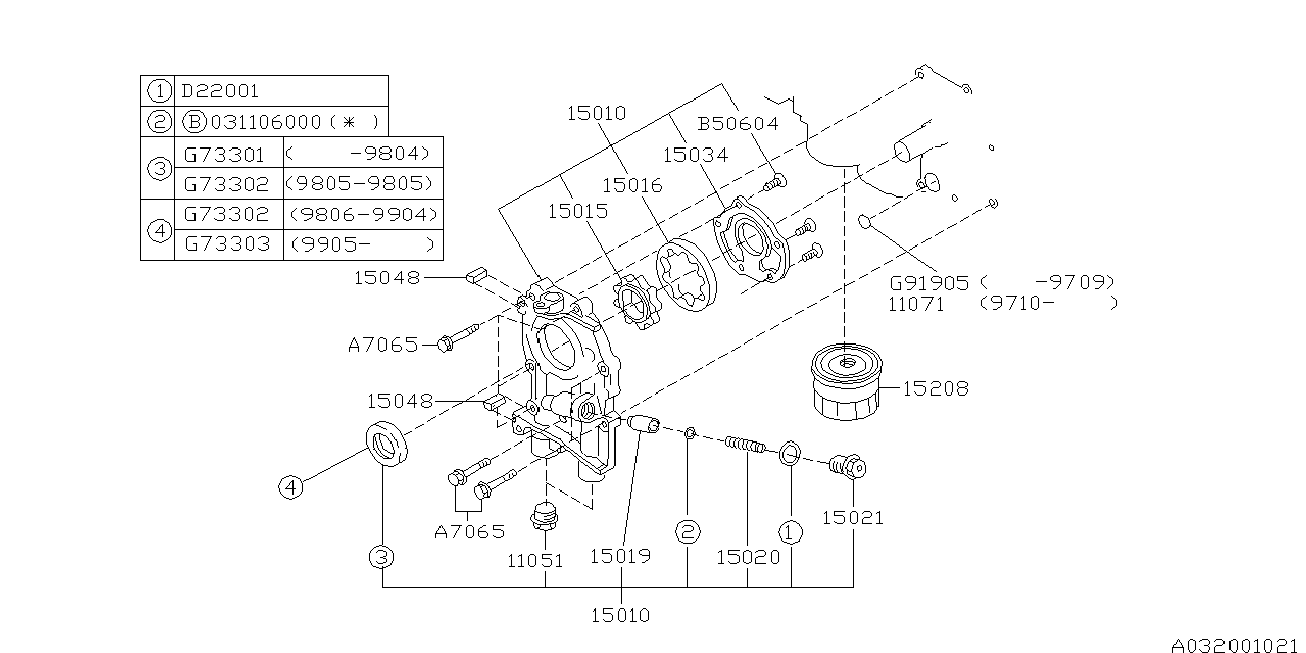 Subaru 15208-AA024 - Oljefilter xdelar.se