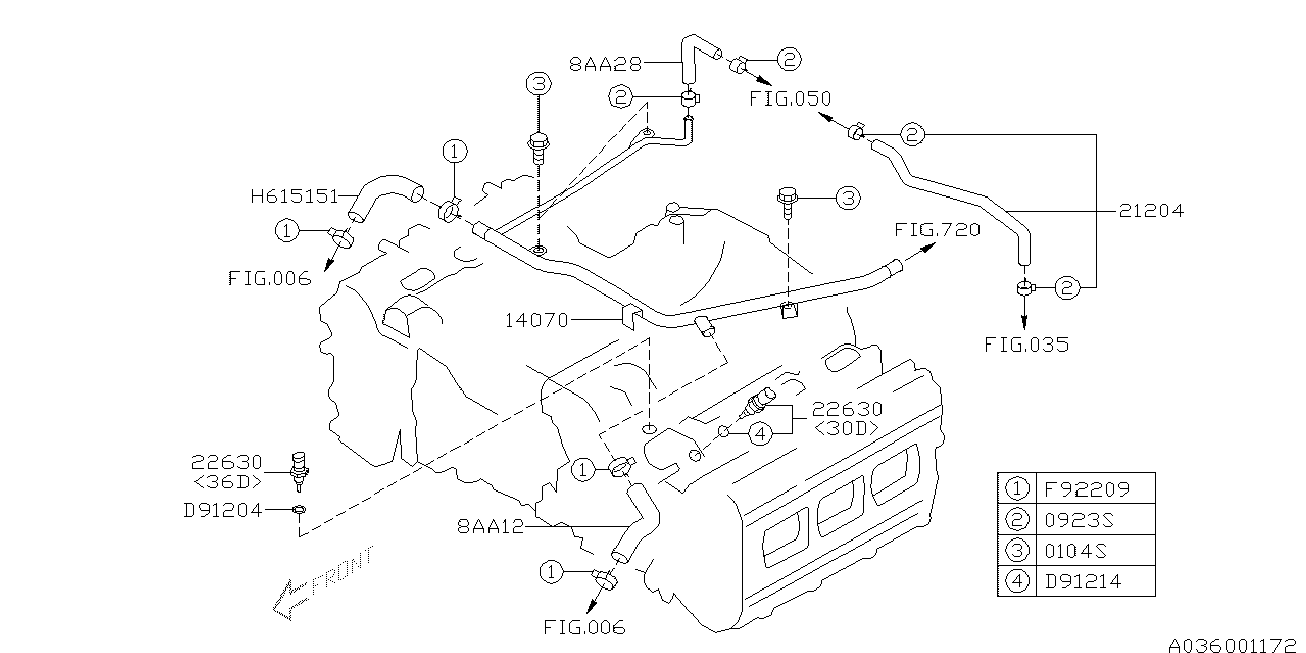 Subaru 22630KA140 - Sensor, kylmedietemperatur xdelar.se