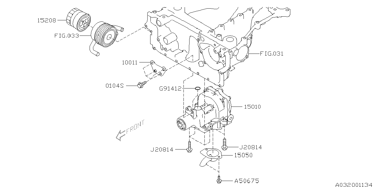 Subaru 15208AA031 - Oljefilter xdelar.se