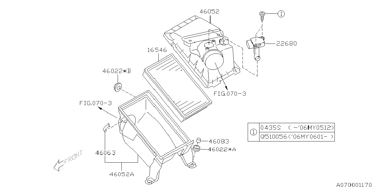 Subaru 16546AA050 - Luftfilter xdelar.se