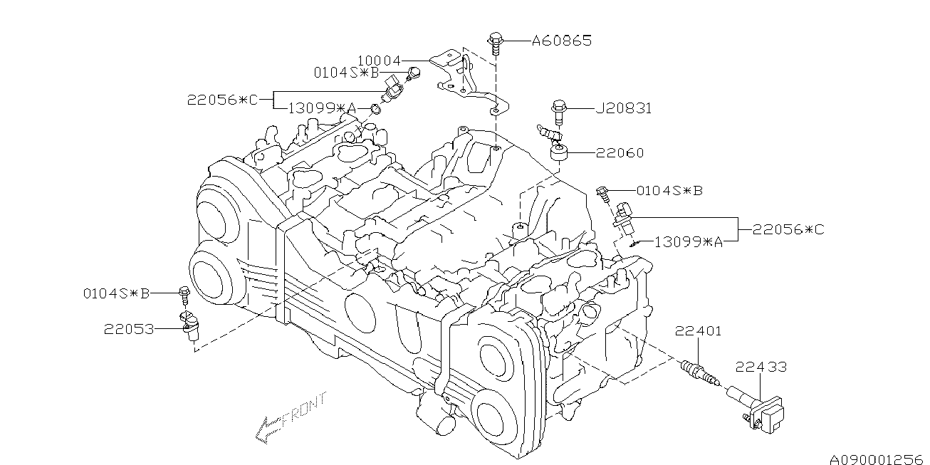 Subaru 22401AA750 - Tändstift xdelar.se