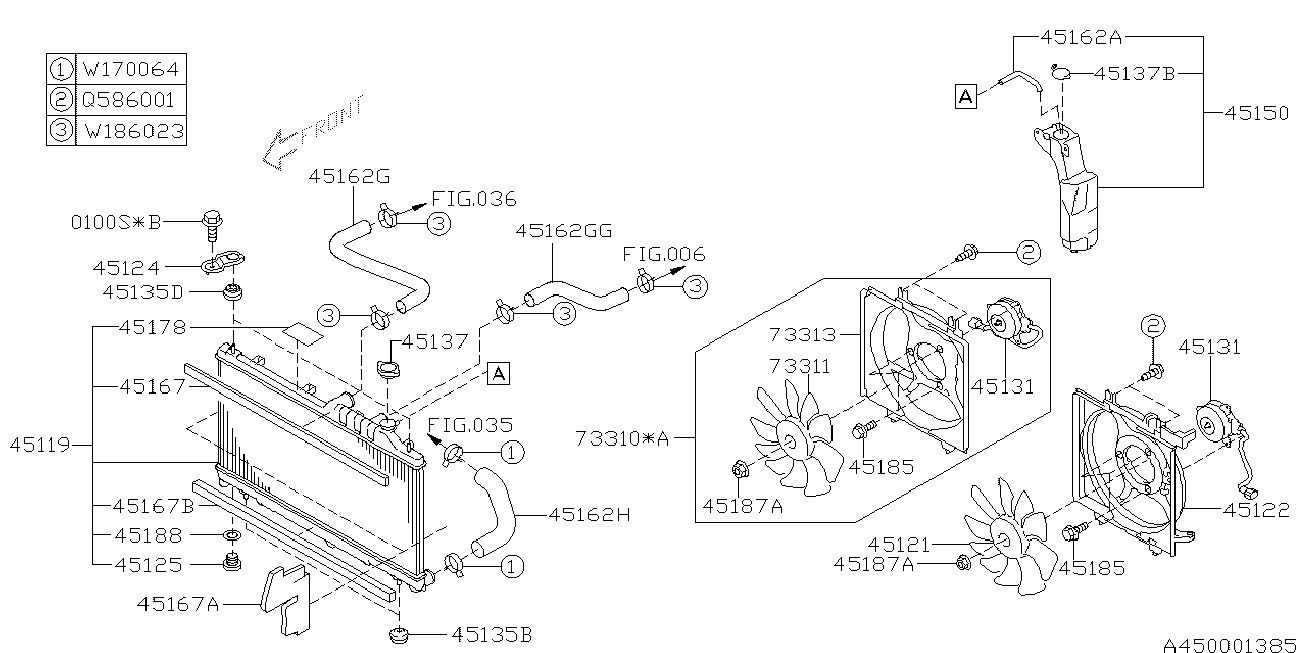 Subaru 45137-AE003 - Låslock, kylare xdelar.se