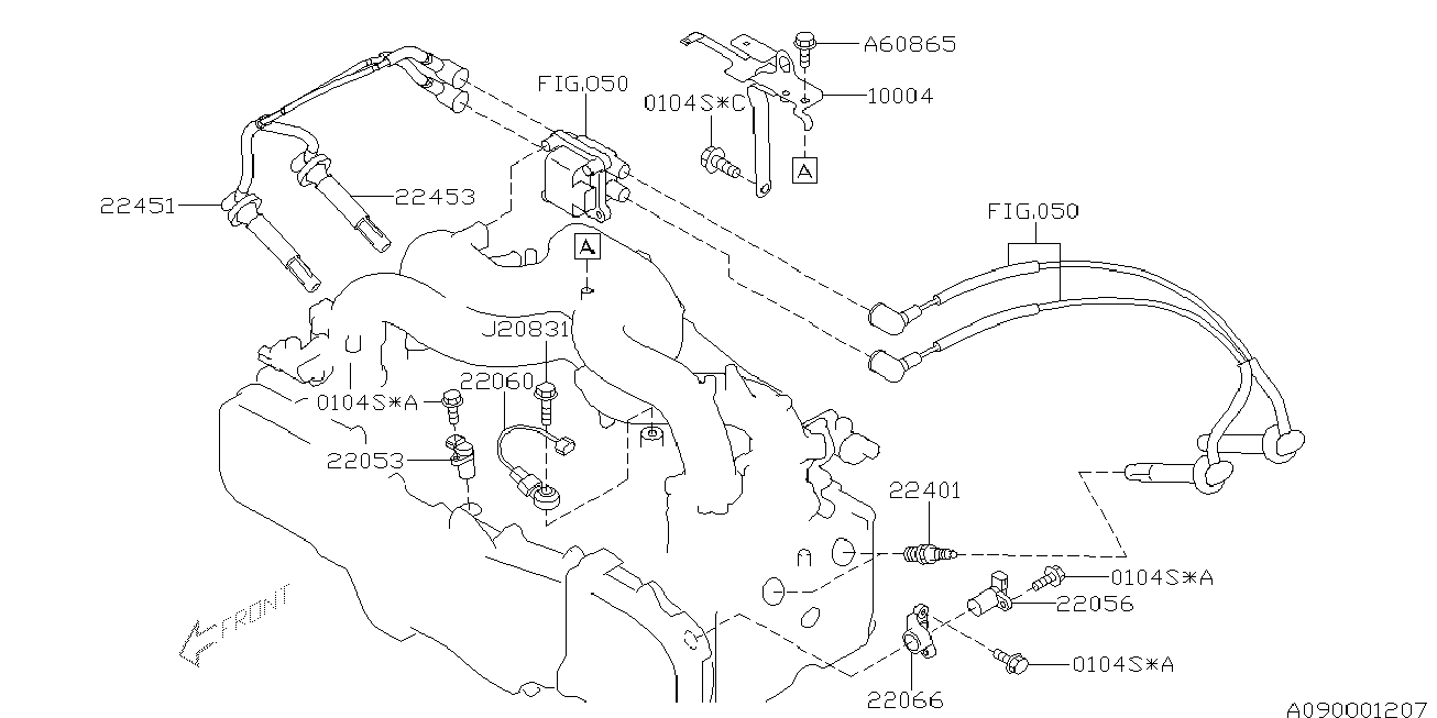 Subaru 22401-AA650 - Tändstift xdelar.se