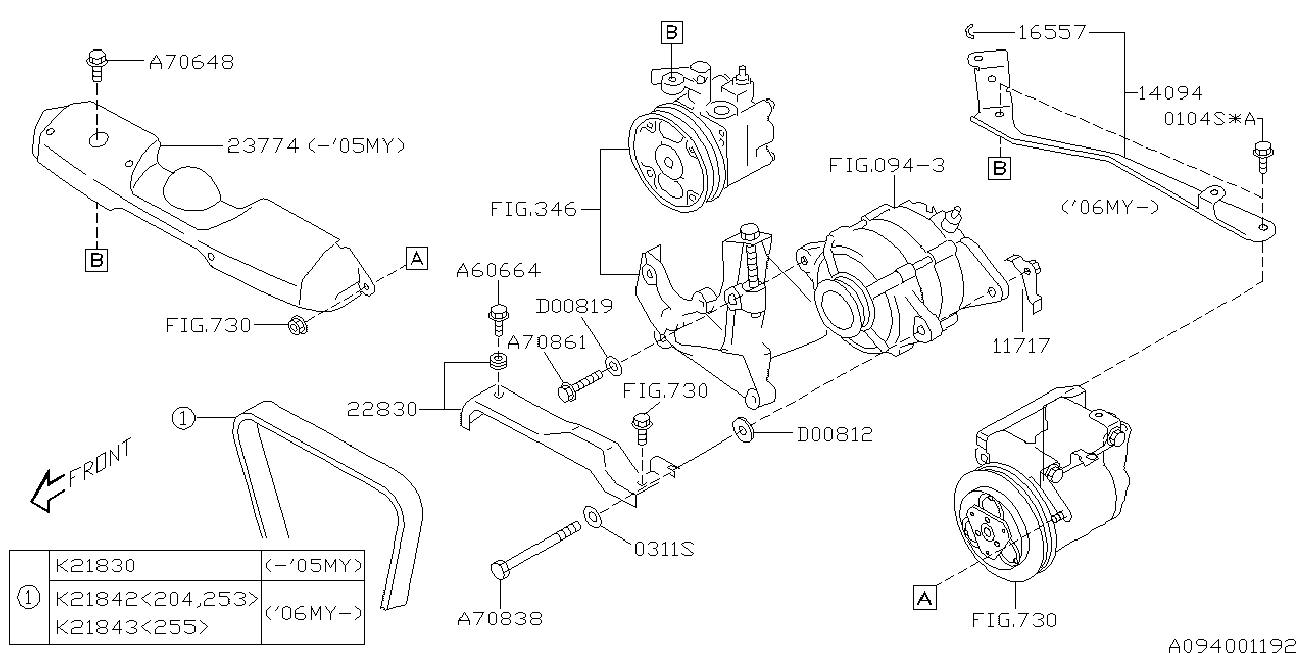 Subaru 80921-8300 - Flerspårsrem xdelar.se