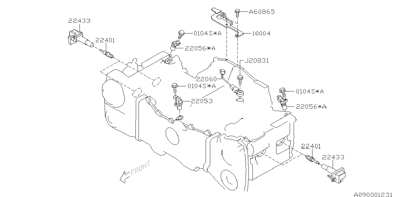 Subaru 22401-AA700 - Tändstift xdelar.se