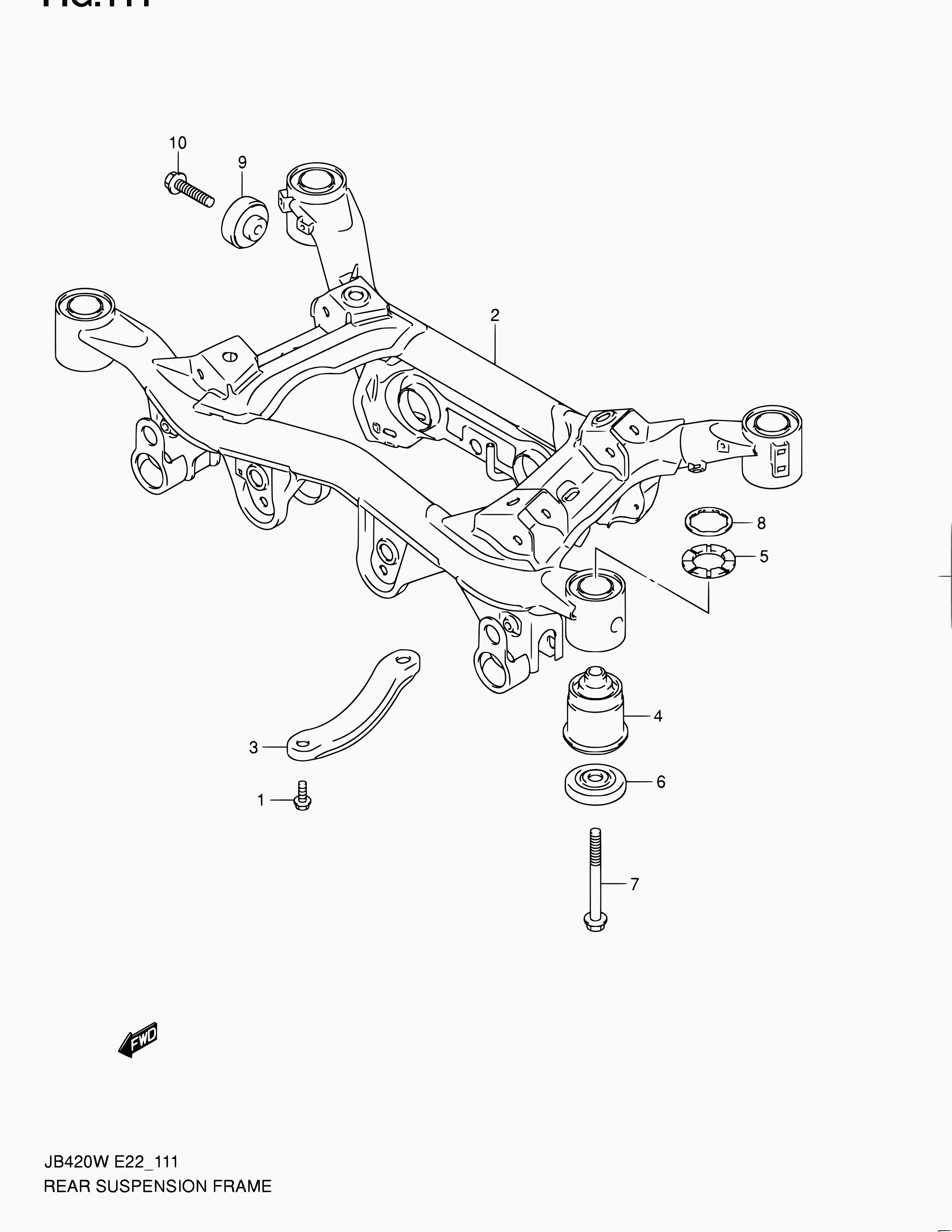 Suzuki 46911-65J00 - Länkarmsbussning xdelar.se