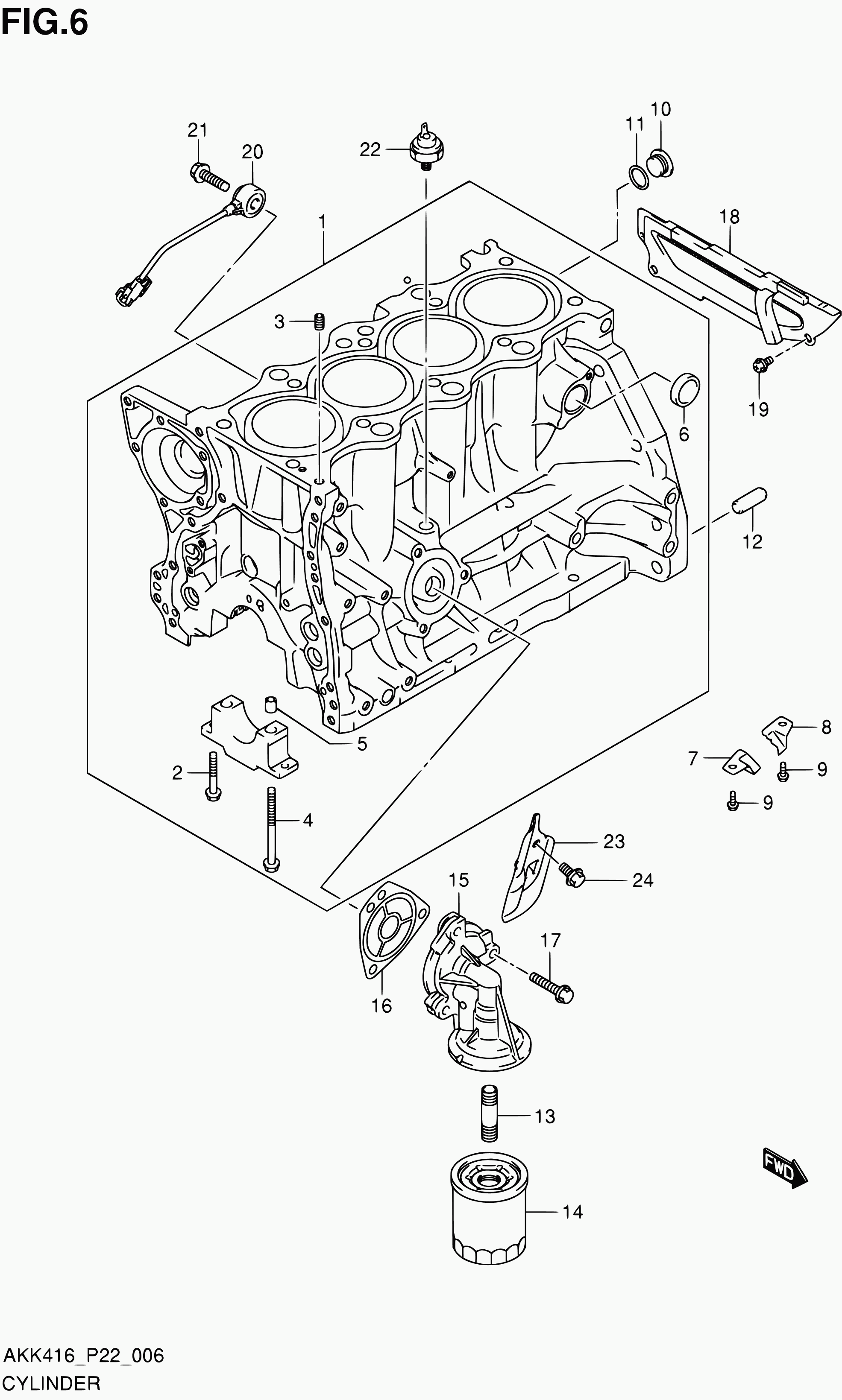 Suzuki 16510-61A31 - Oljefilter xdelar.se