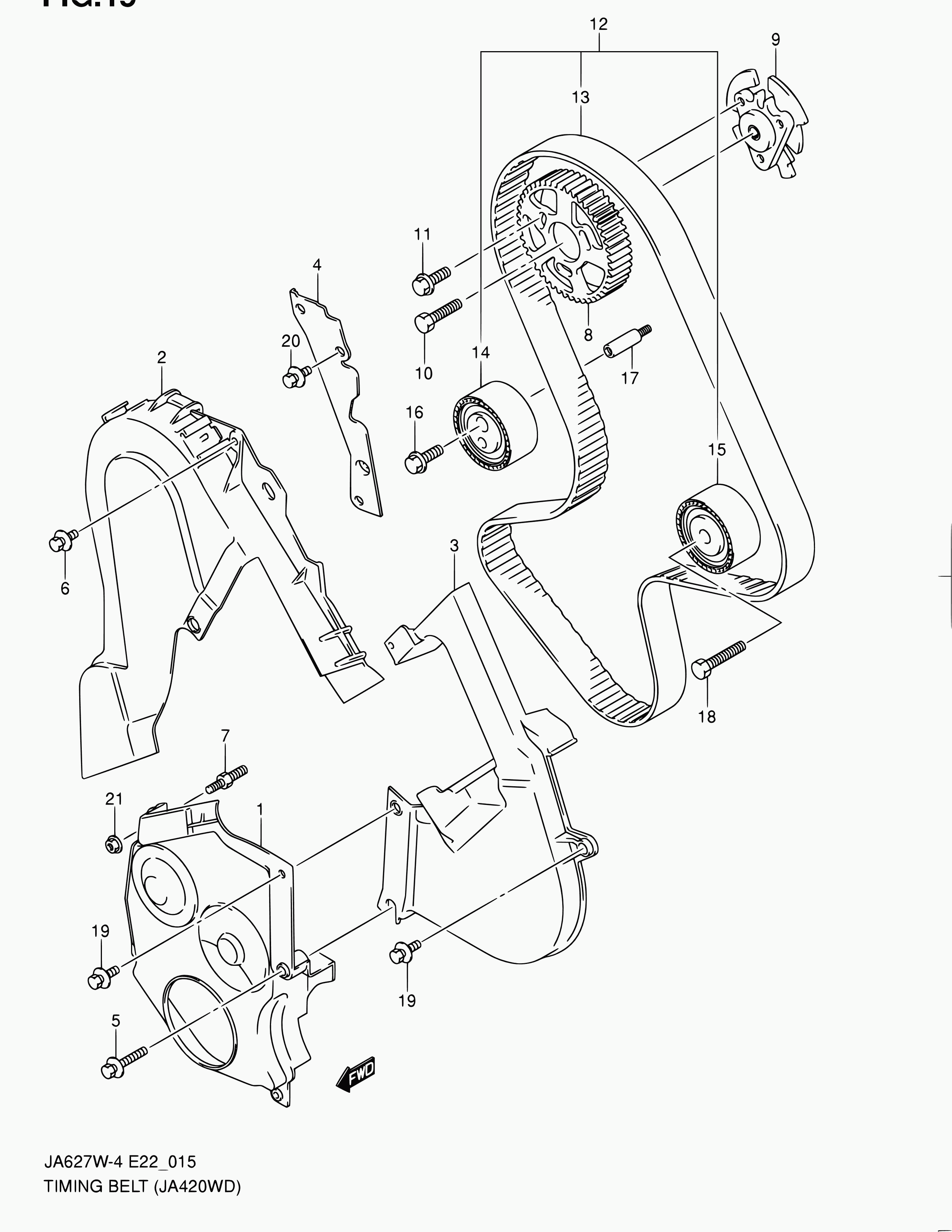 Suzuki 12810-67G01 - Spännrulle, tandrem xdelar.se