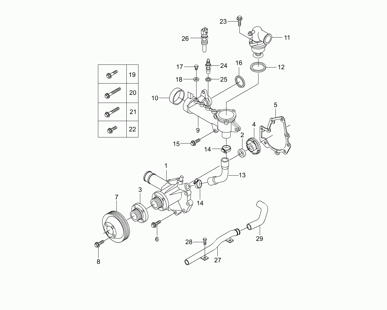 Mercedes-Benz 015 997 23 48 - Packning, termostat xdelar.se