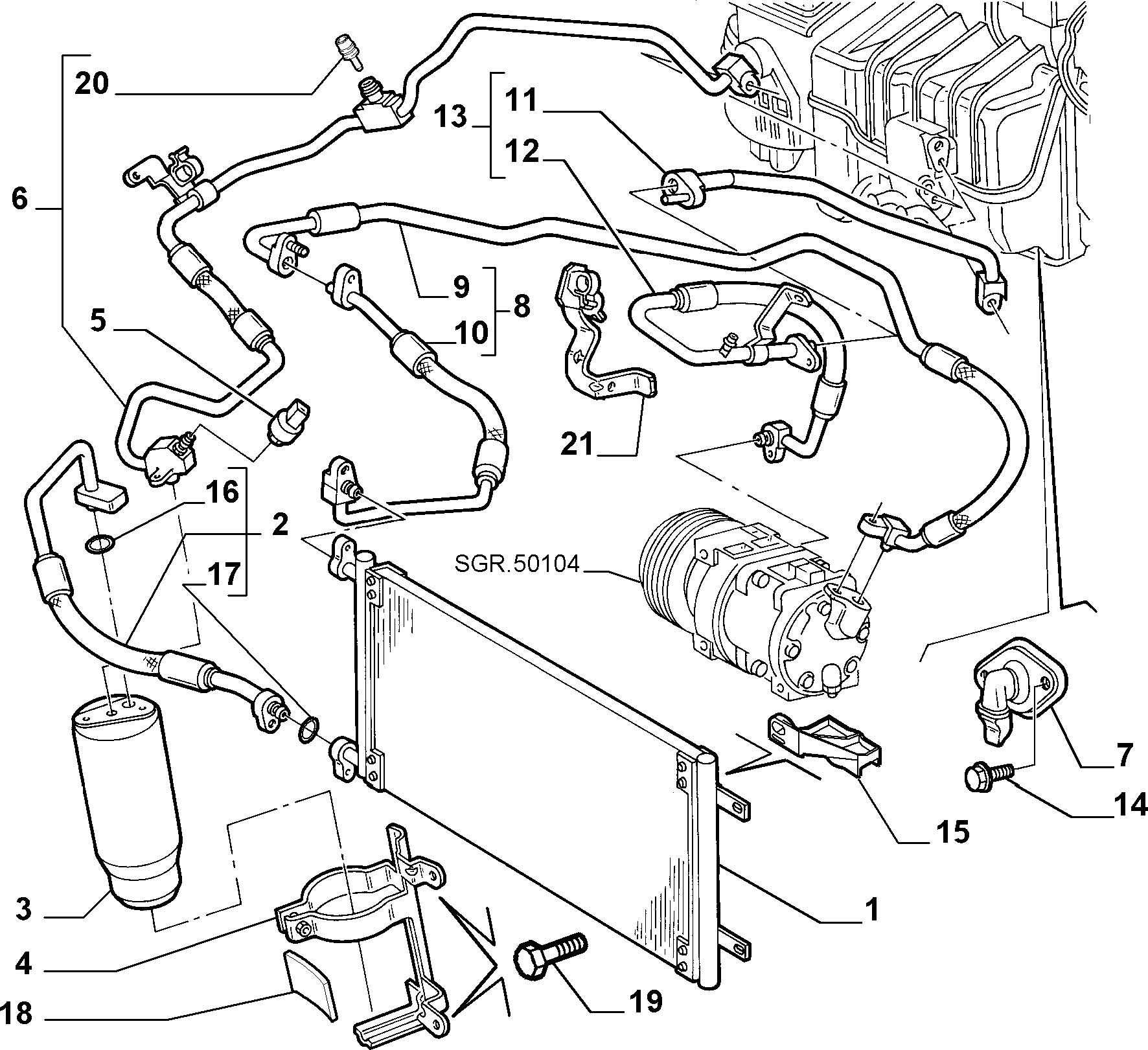 FIAT 46527180 - Torkare,m klimatanläggning xdelar.se