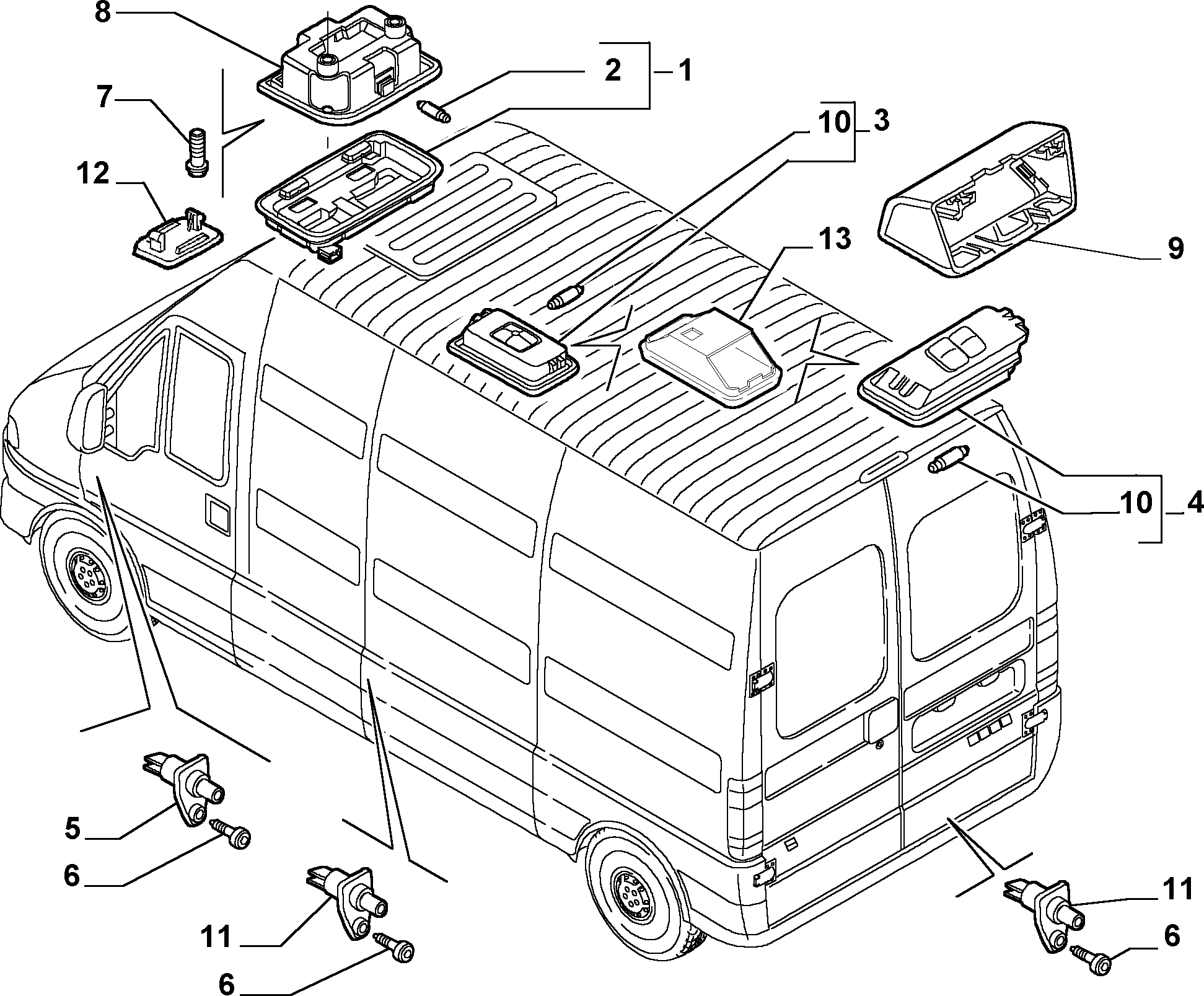 FIAT 71718217 - Glödlampa, breddmarkerings / begränsningslampa xdelar.se