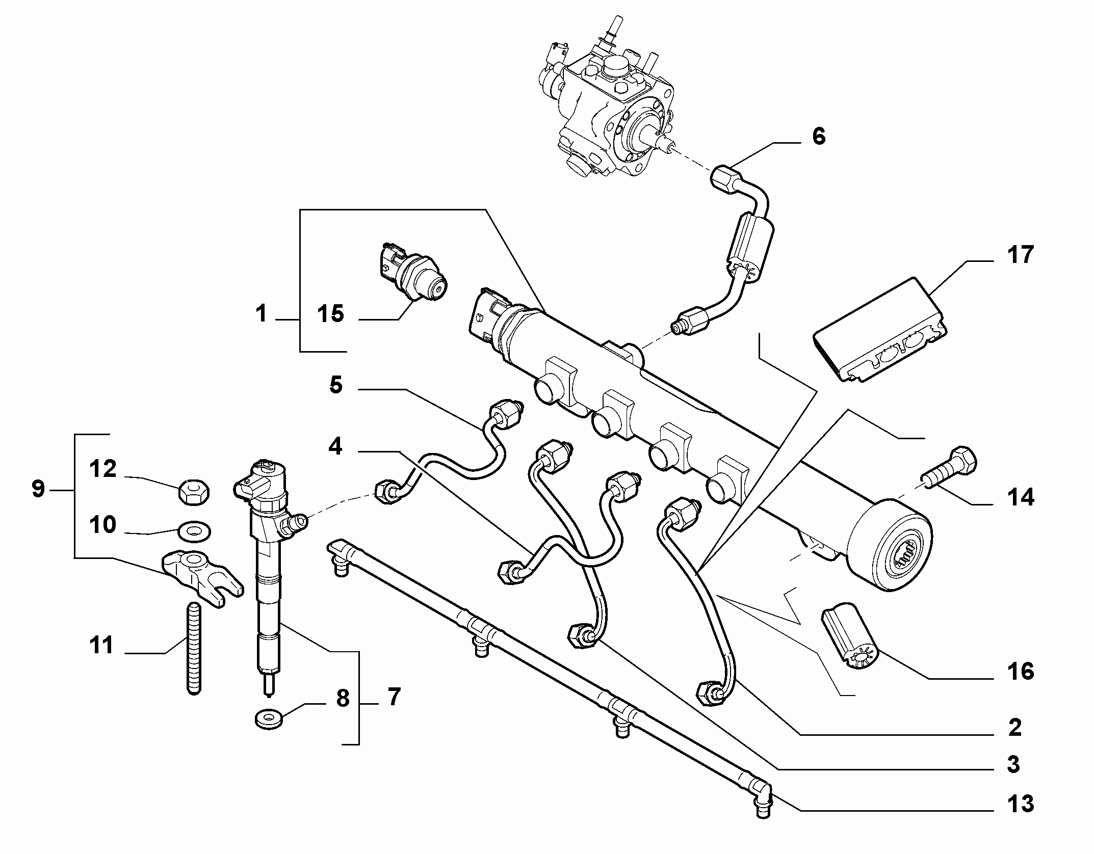 Lancia 55221016 - Ringtätning, munstyckssäte xdelar.se