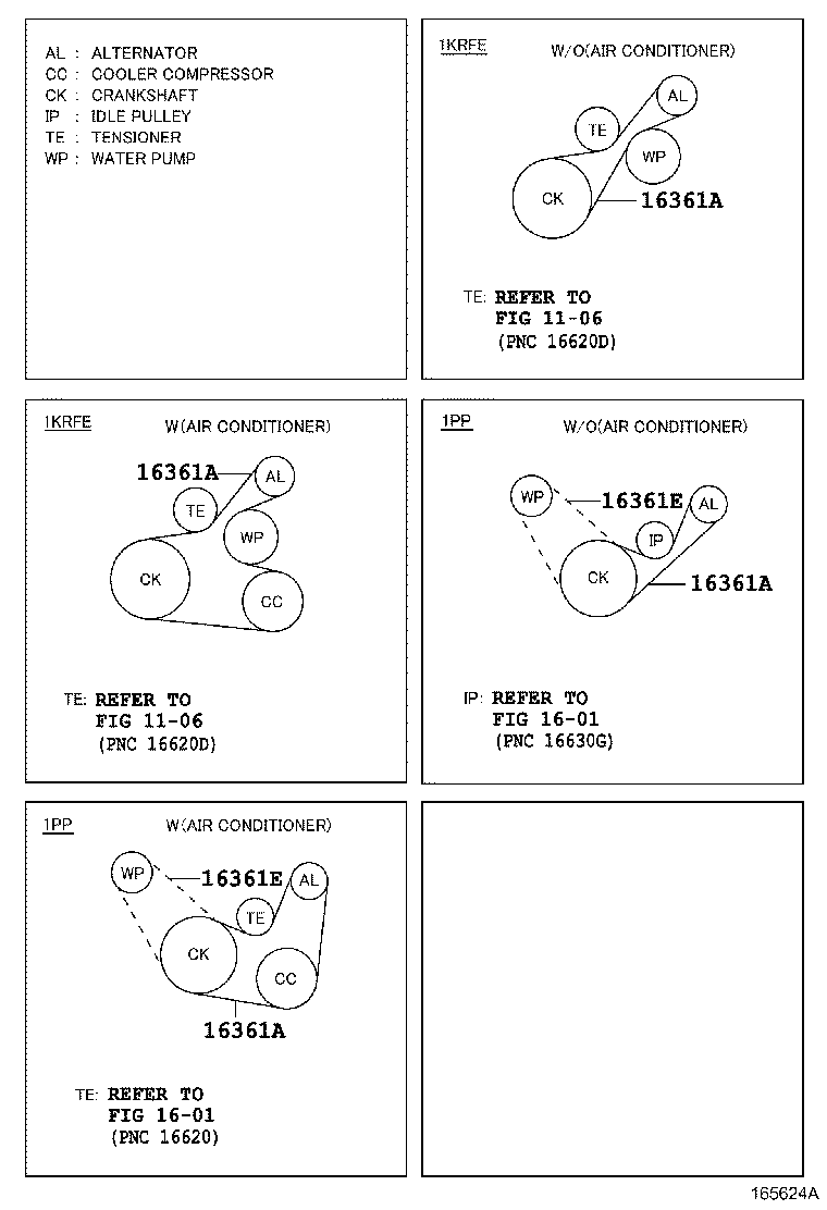 TOYOTA 90916-W2037 - Flerspårsremssats xdelar.se