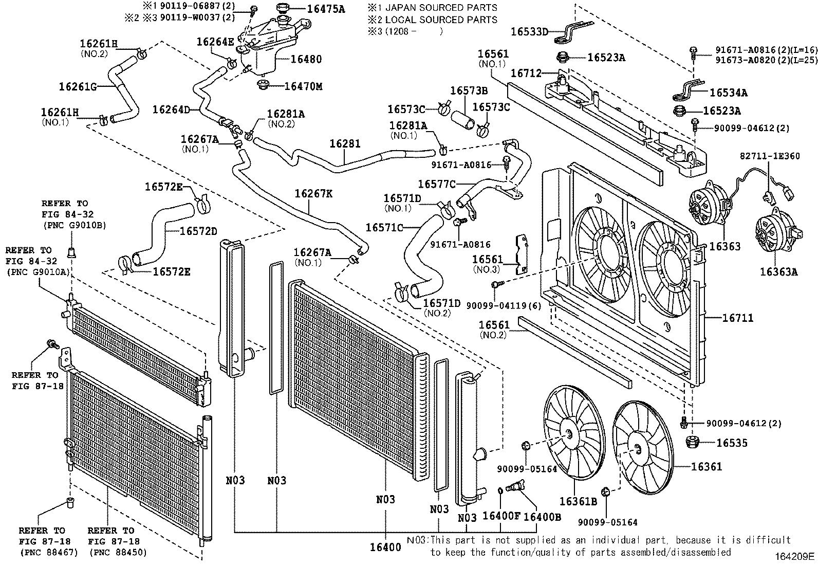 TOYOTA 16475-37010 - Låslock, kylvätskebehållare xdelar.se