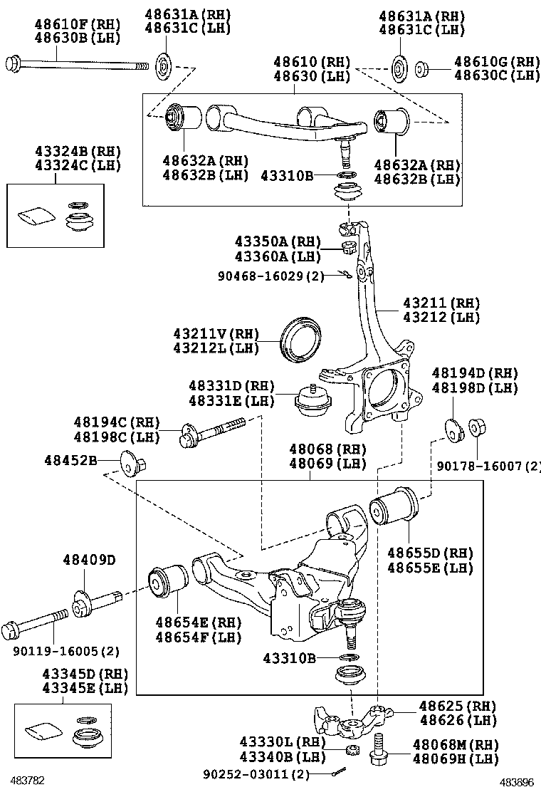 TOYOTA 90316-72001 - Hjullagerssats xdelar.se