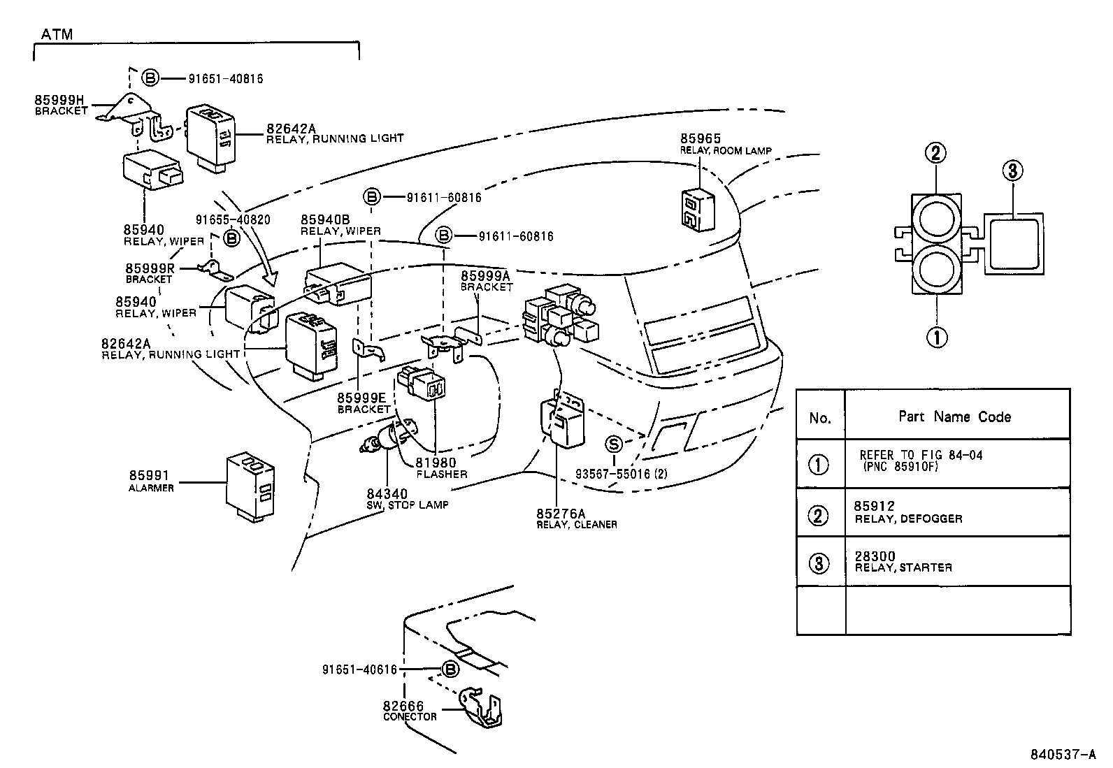 TOYOTA 84340-28010 - Bromsljuskontakt xdelar.se