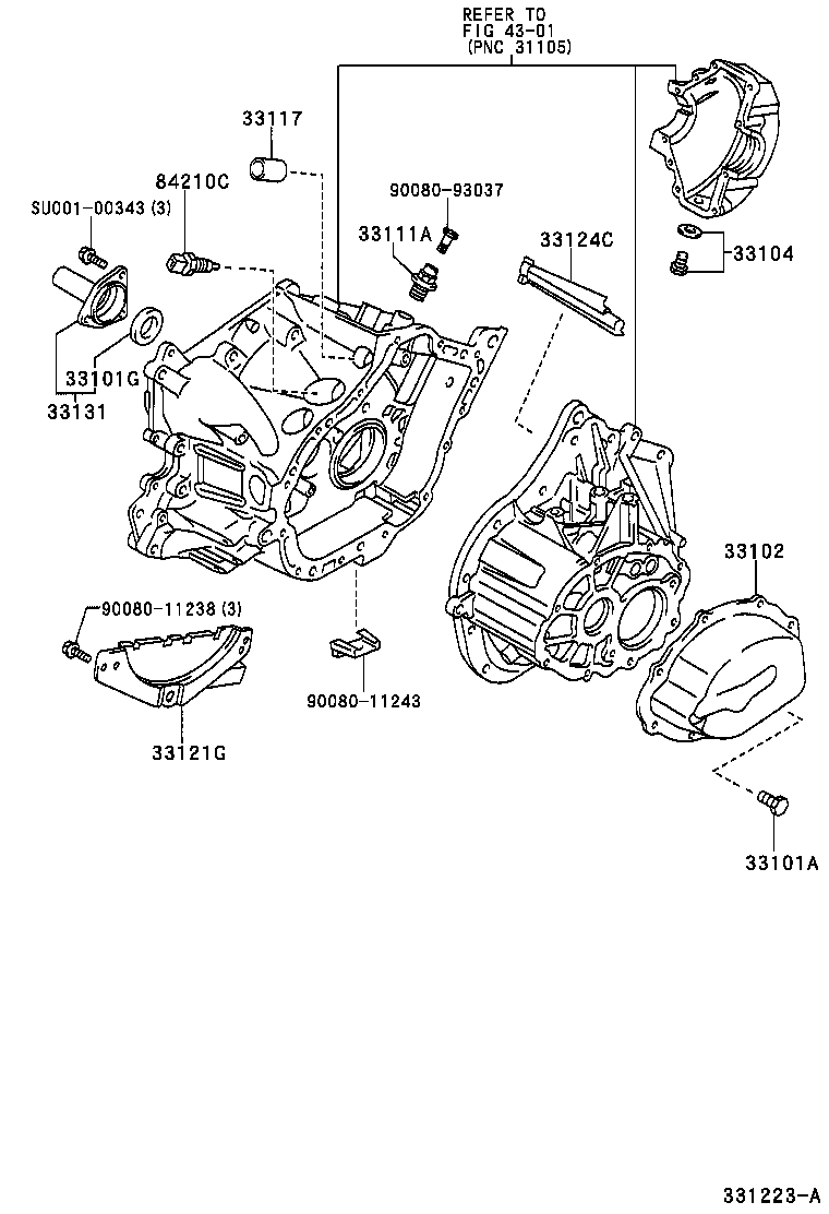 TOYOTA SU00100208 - Oljetätningsring, manuell transmission xdelar.se