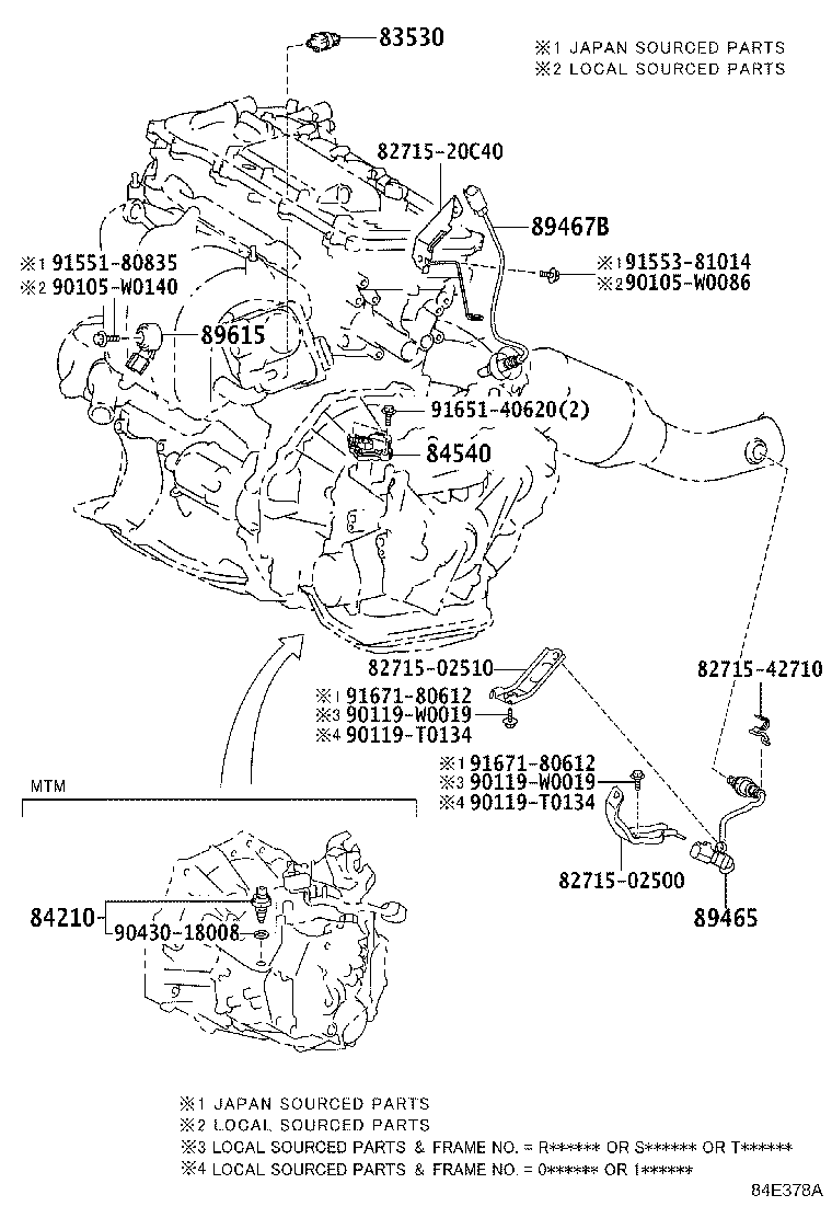 TOYOTA 89465 12A40 - Lambdasond xdelar.se