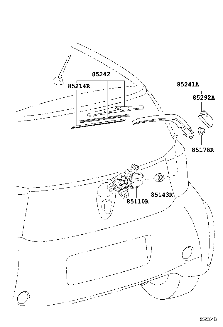 TOYOTA 85214-12310 - Torkarblad xdelar.se