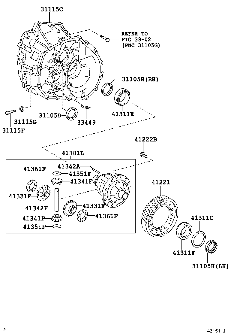 TOYOTA 9031130017 - Axeltätning, mellanaxel xdelar.se