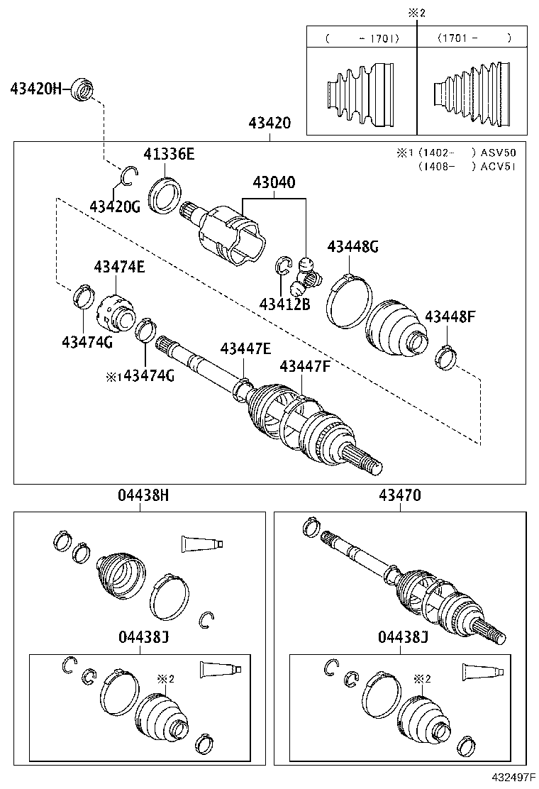 TOYOTA 43040-06270 - Ledsats, drivaxel xdelar.se