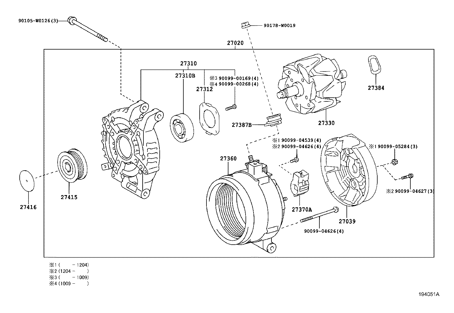 LEXUS 27060-0R070 - Remskiva, generator xdelar.se