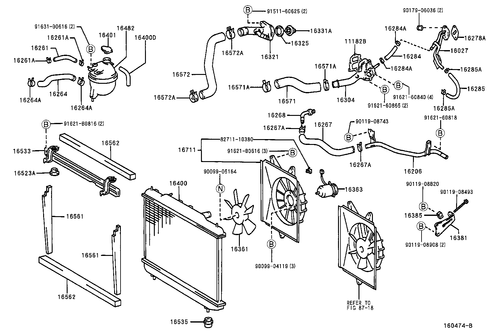 TOYOTA 16401-5B440 - Lås, oljepåfyllningsrör xdelar.se