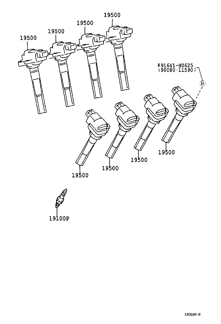 TOYOTA 90080-91180 - Tändstift xdelar.se