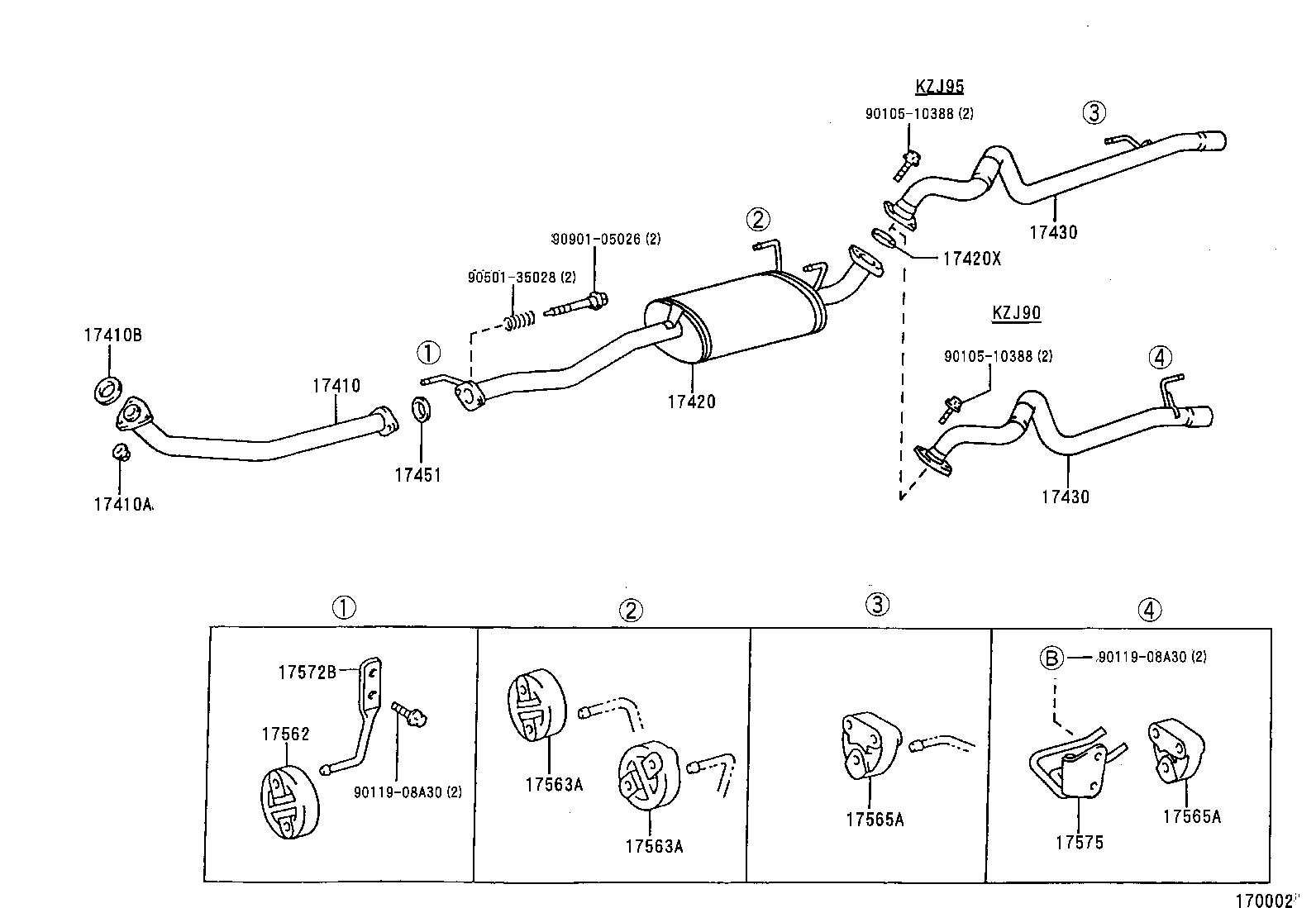 TOYOTA 9091706067 - Clipavgasrör xdelar.se