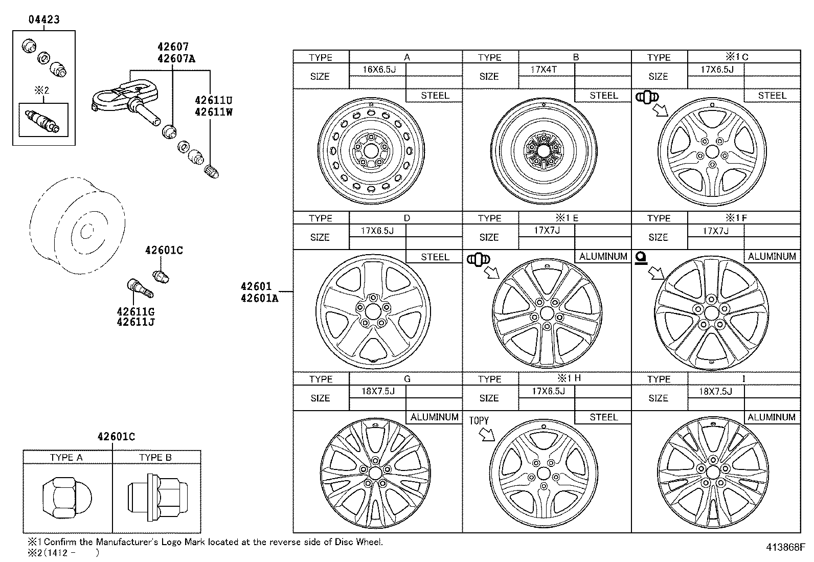 TOYOTA 4260742020 - Hjulsensor, däcktryckskontrollsystem xdelar.se