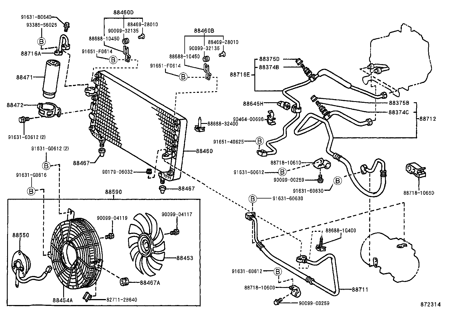 TOYOTA 88471-34010 - Torkare,m klimatanläggning xdelar.se